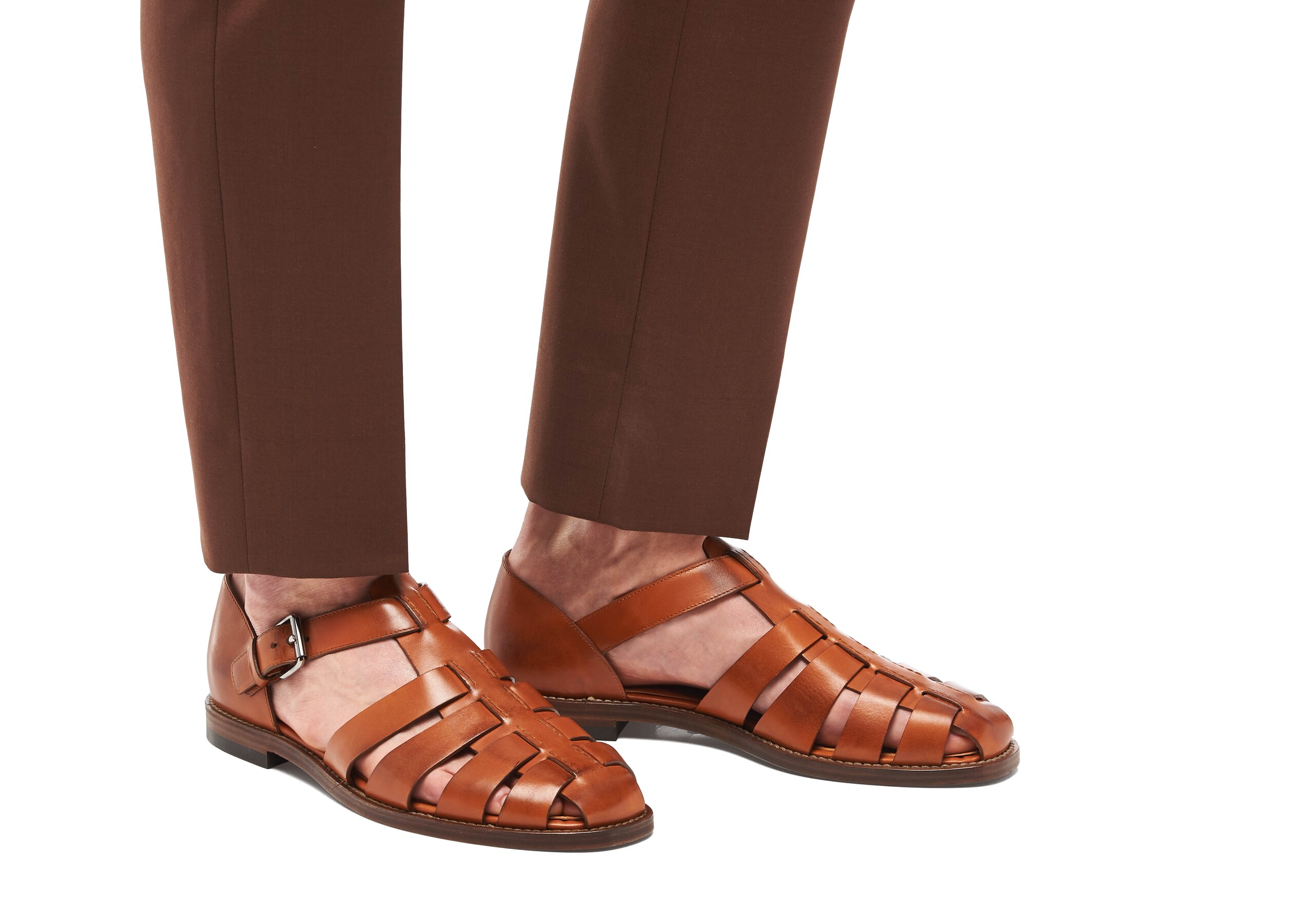 Fisherman Church's Nevada Leather Sandal Brown