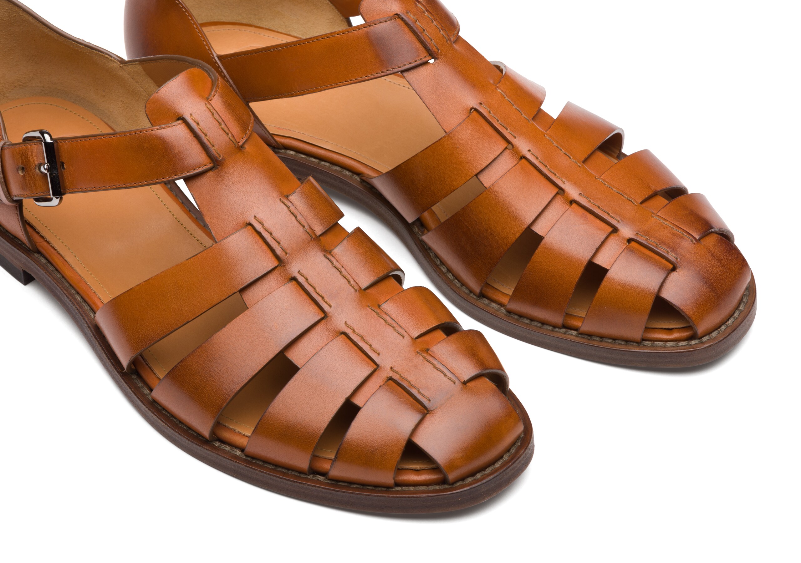 Fisherman Church's Nevada Leather Sandal Brown