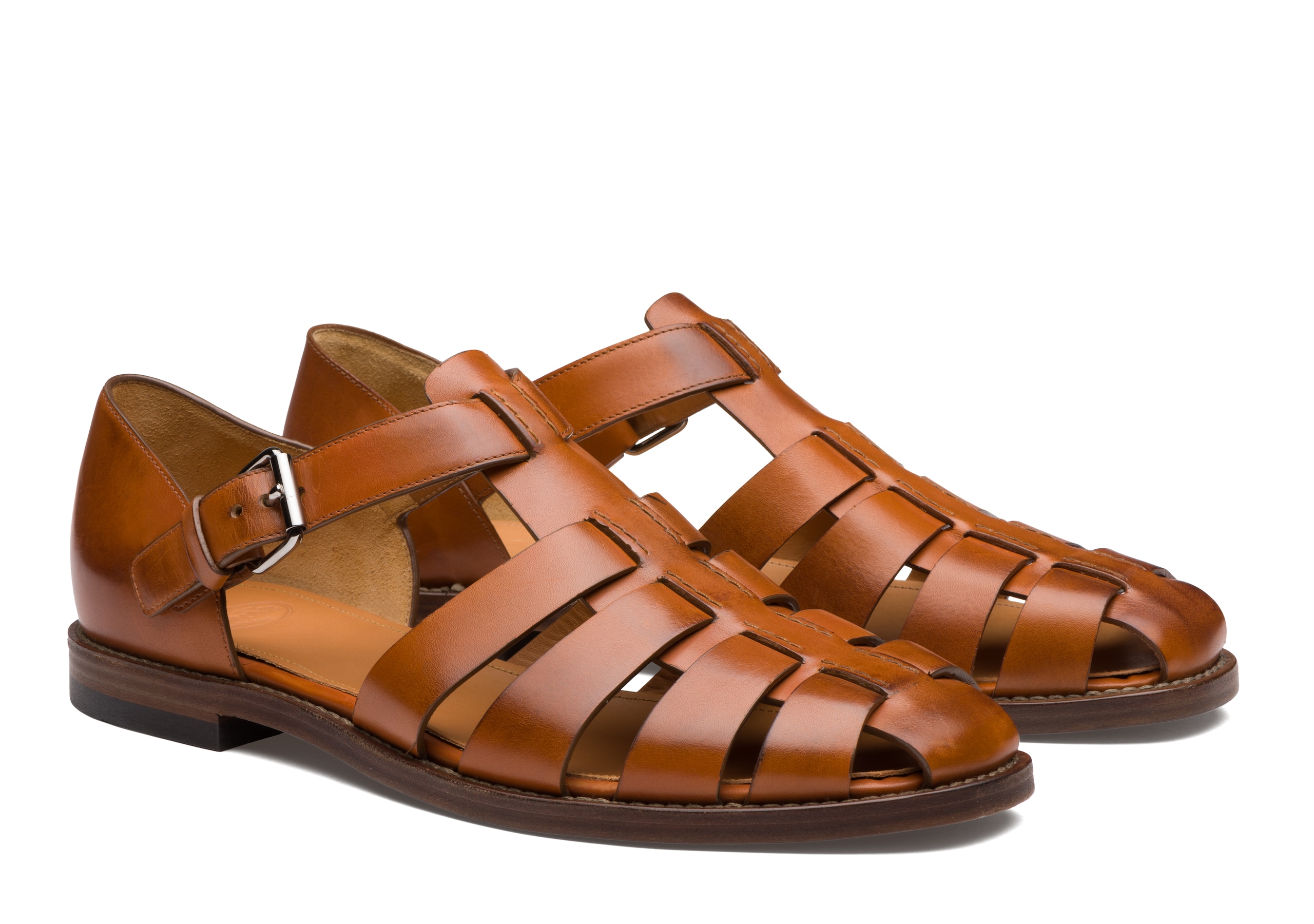Fisherman Church's Nevada Leather Sandal Brown
