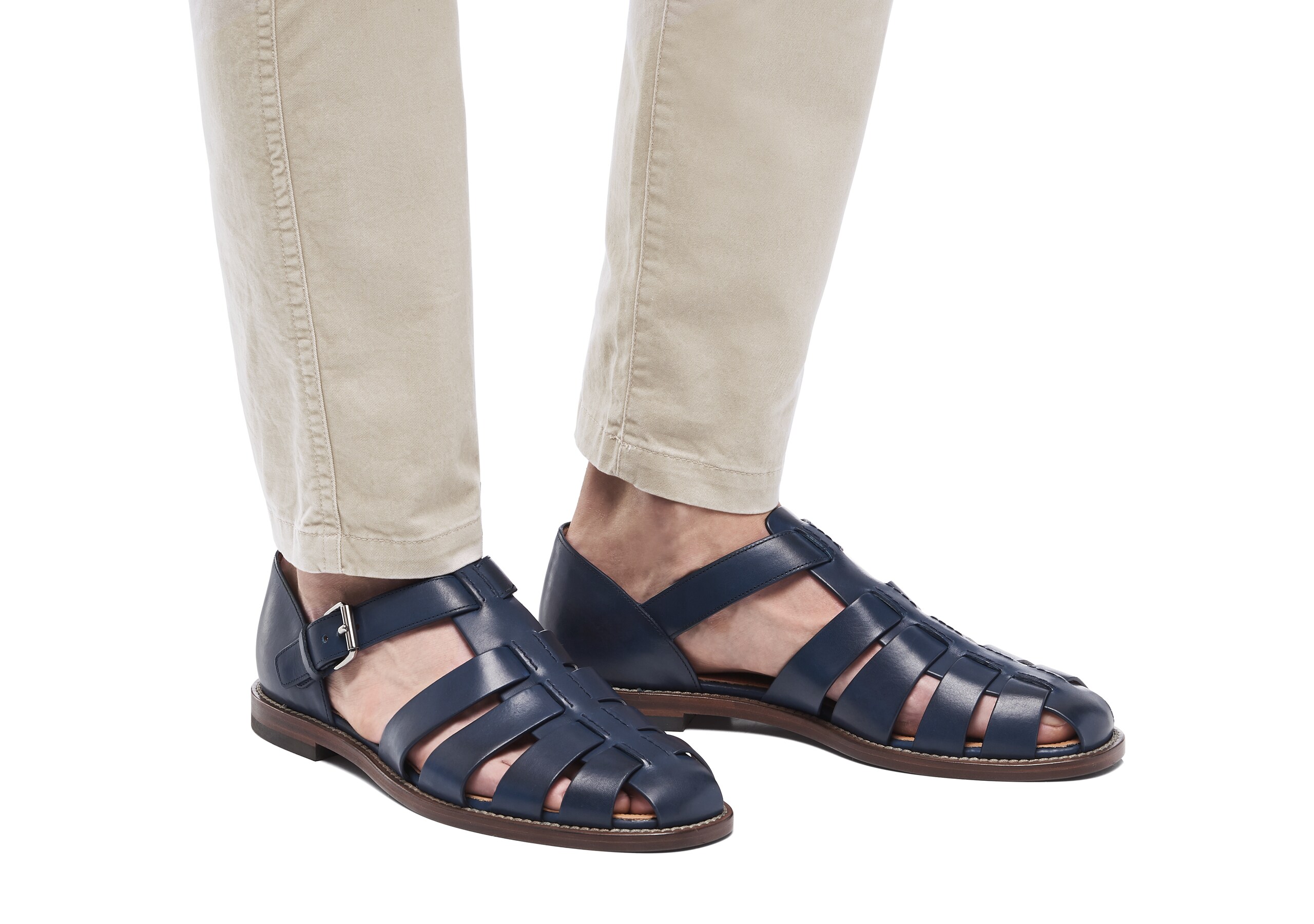 Men's Nevada Leather Sandal Blue | Church's