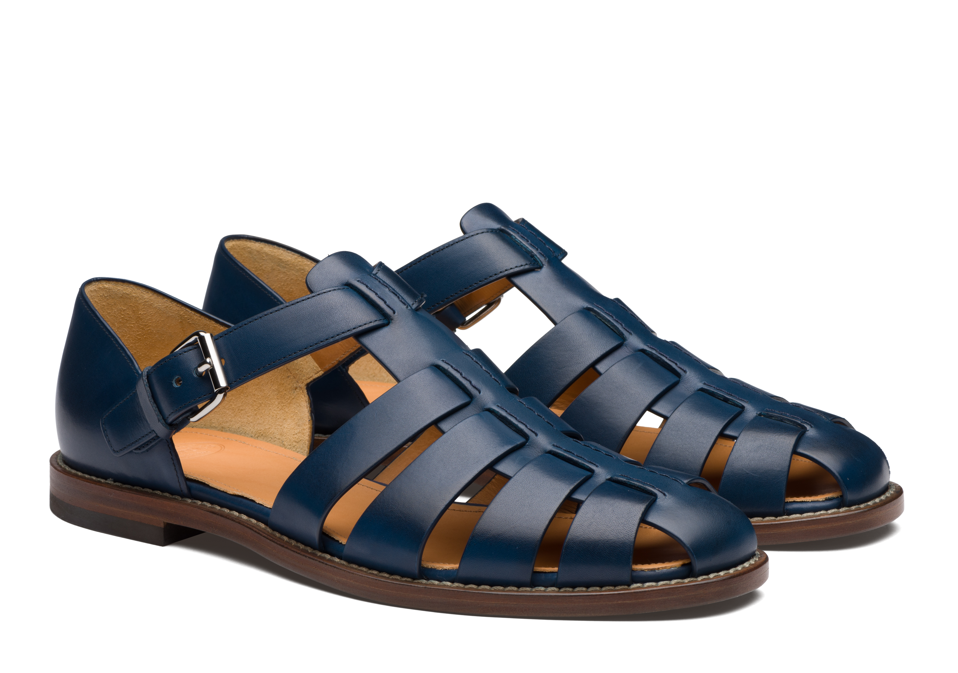 Men s Nevada Leather Sandal Blue Church s