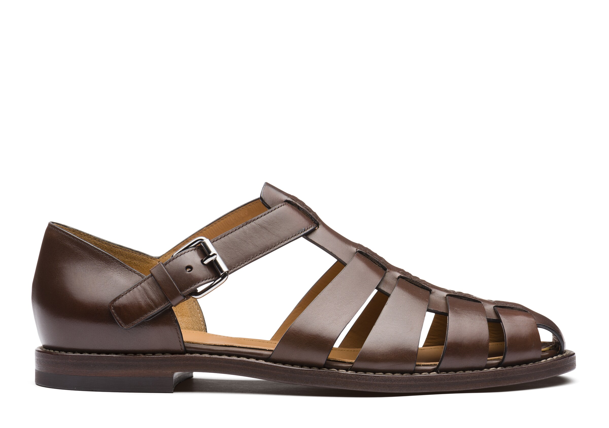 Church Nevada Leather Sandal, Man, Ebony, Size 7