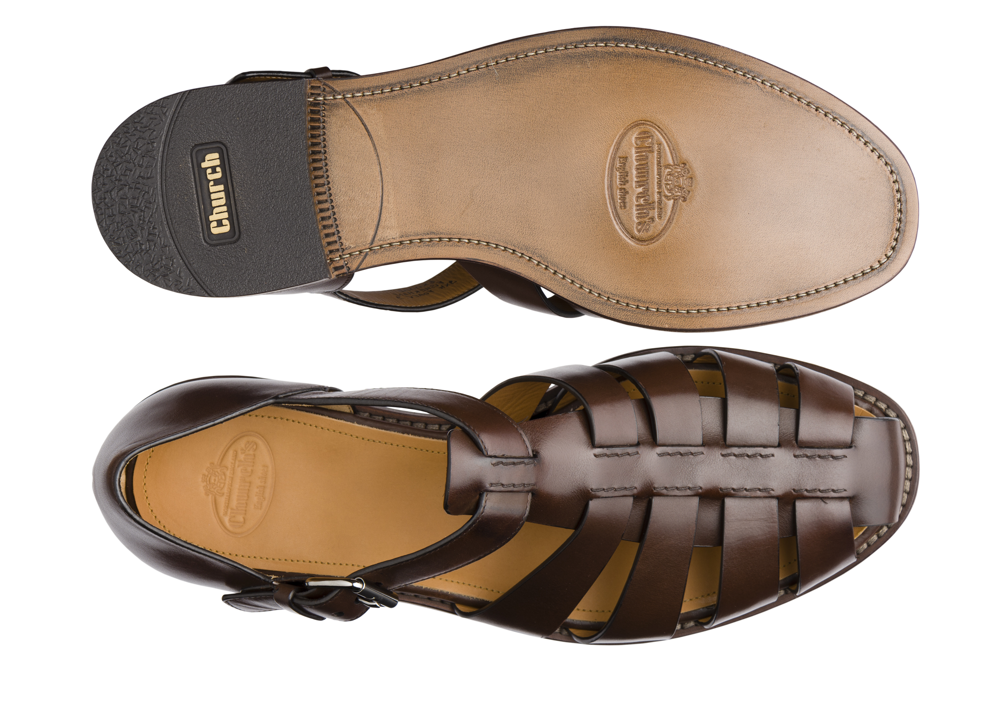 Men s Nevada Leather Sandal Brown Church s