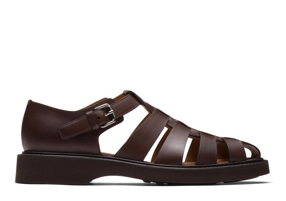 Church's Hove Calf Leather Sandal Ebony