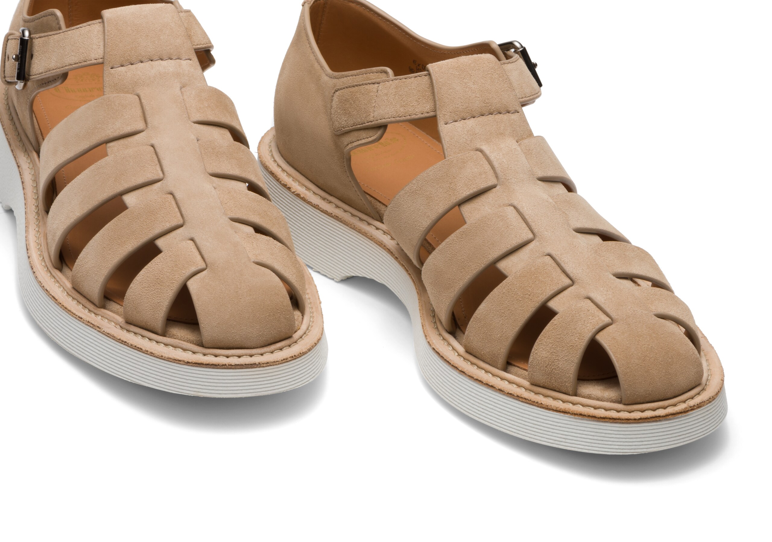 Hove Church's Soft Suede Sandal Neutral