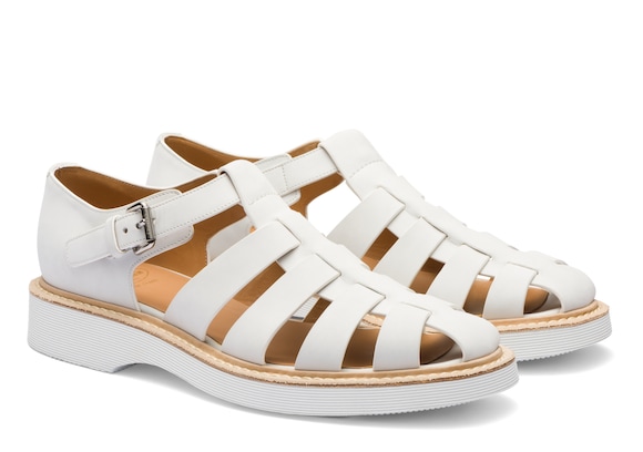 Church's Hove Nubuck Sandal Bright white