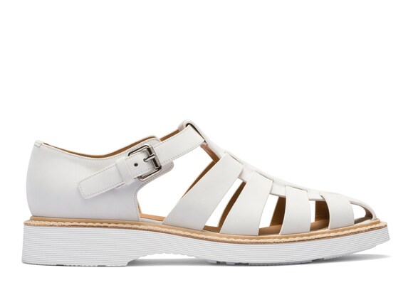 Church's Hove Nubuck Sandal Bright white