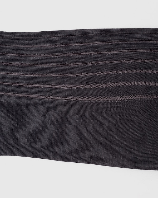 Cotton Ribbed Short Grey