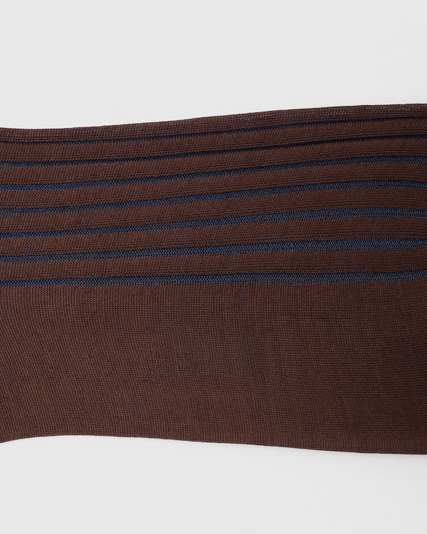 Cotton Ribbed Short Brown