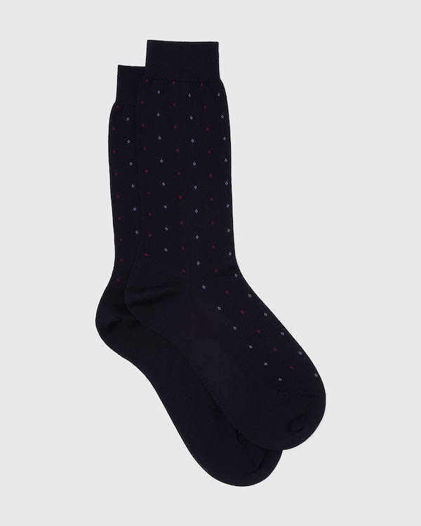 Cotton Dot Short Navy