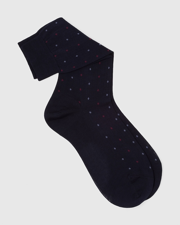 Cotton Dot Short Navy