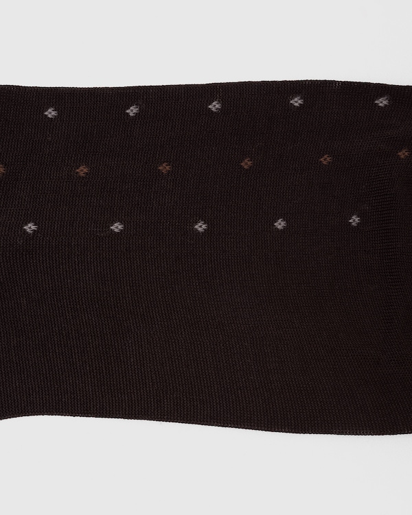 Cotton Dot Short Brown