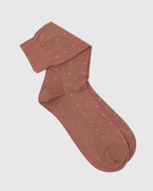 Cotton Dot Short Brown