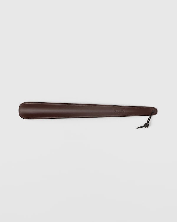 Leather-covered Metal Shoe Horn