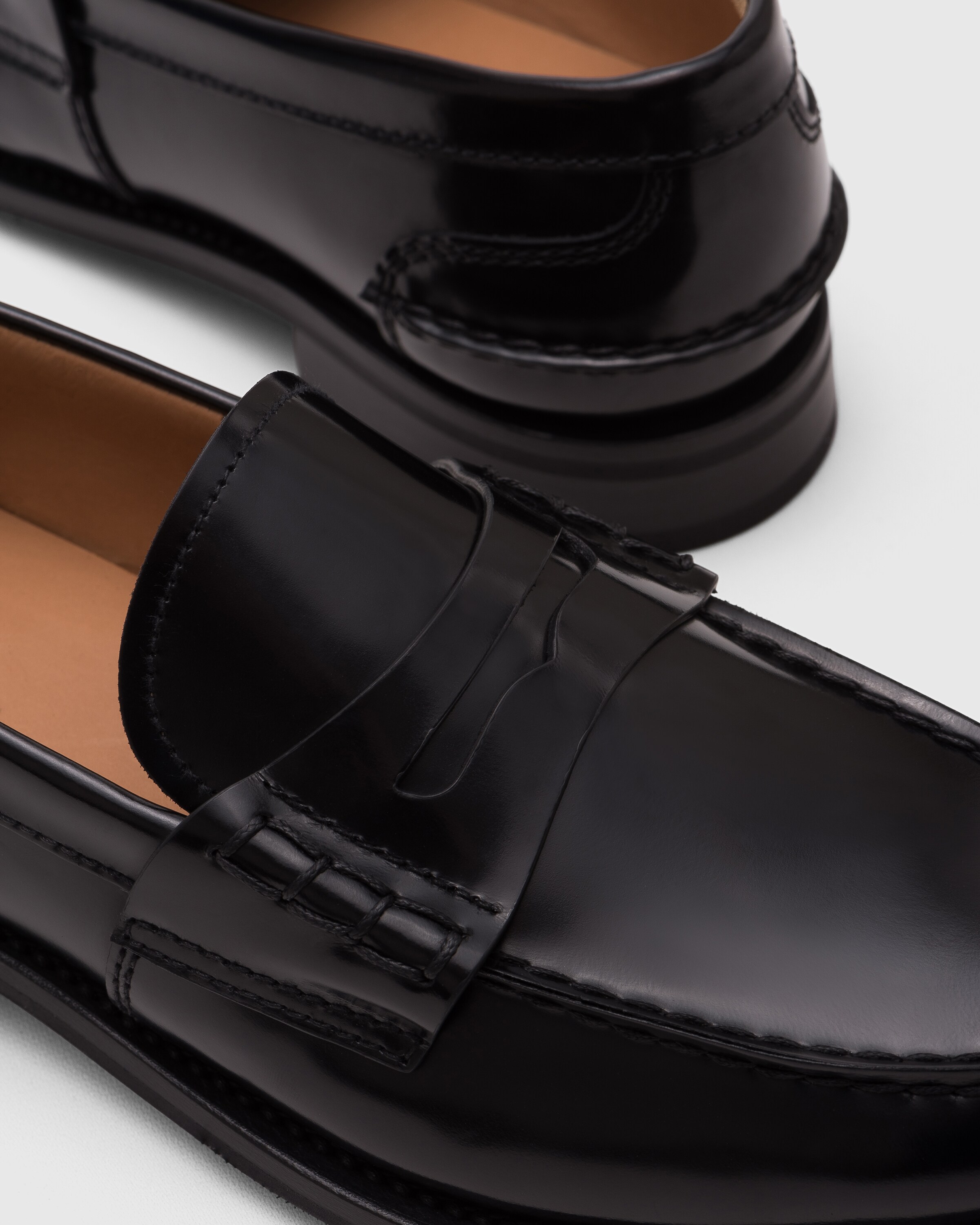 Black Polished Fumè Loafer | Church's