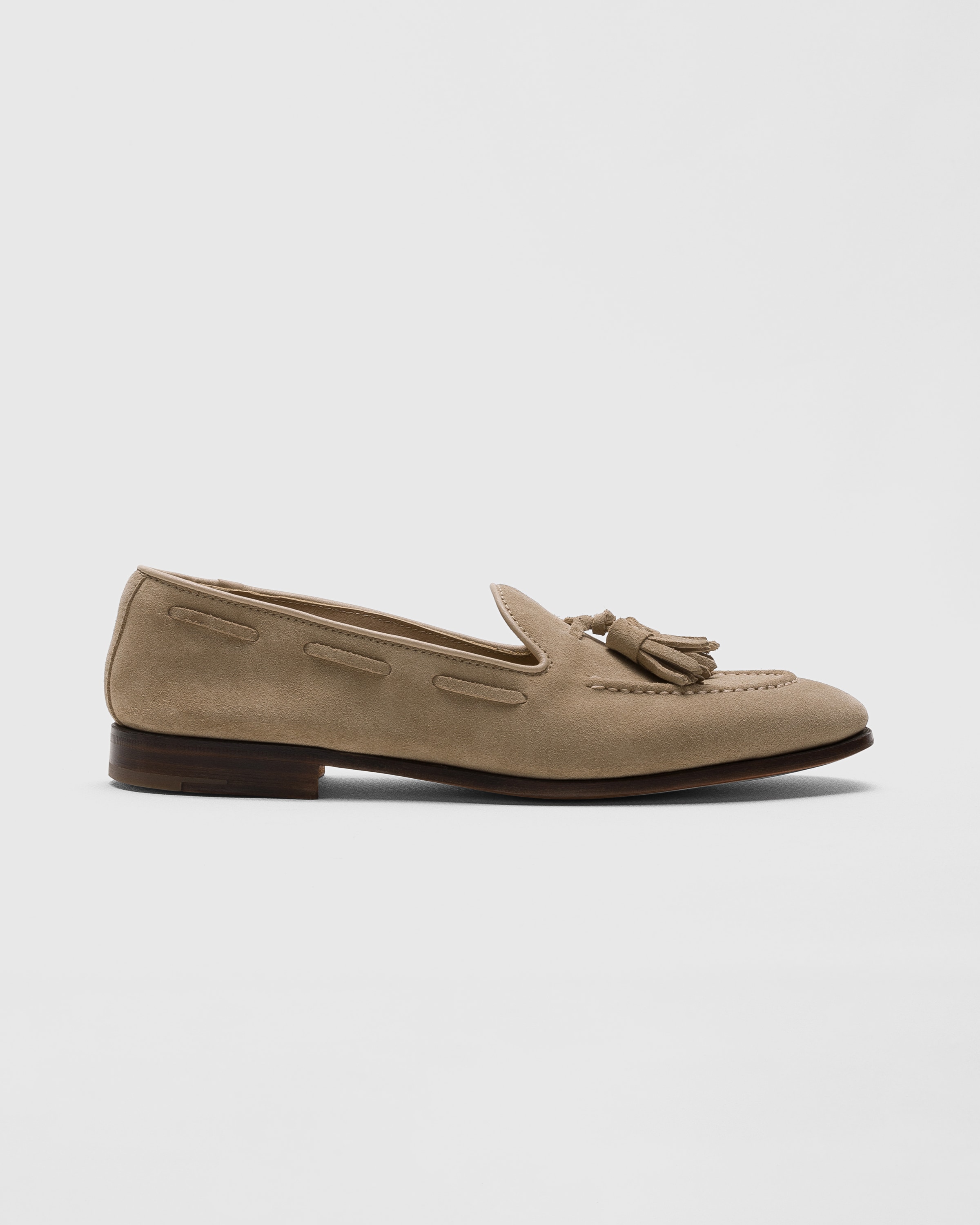Mokkers Mocassini Donna In Pelle Scamosciata, Fodera Floreale, Beige, Taglia 38 - Artigianali E Comodi