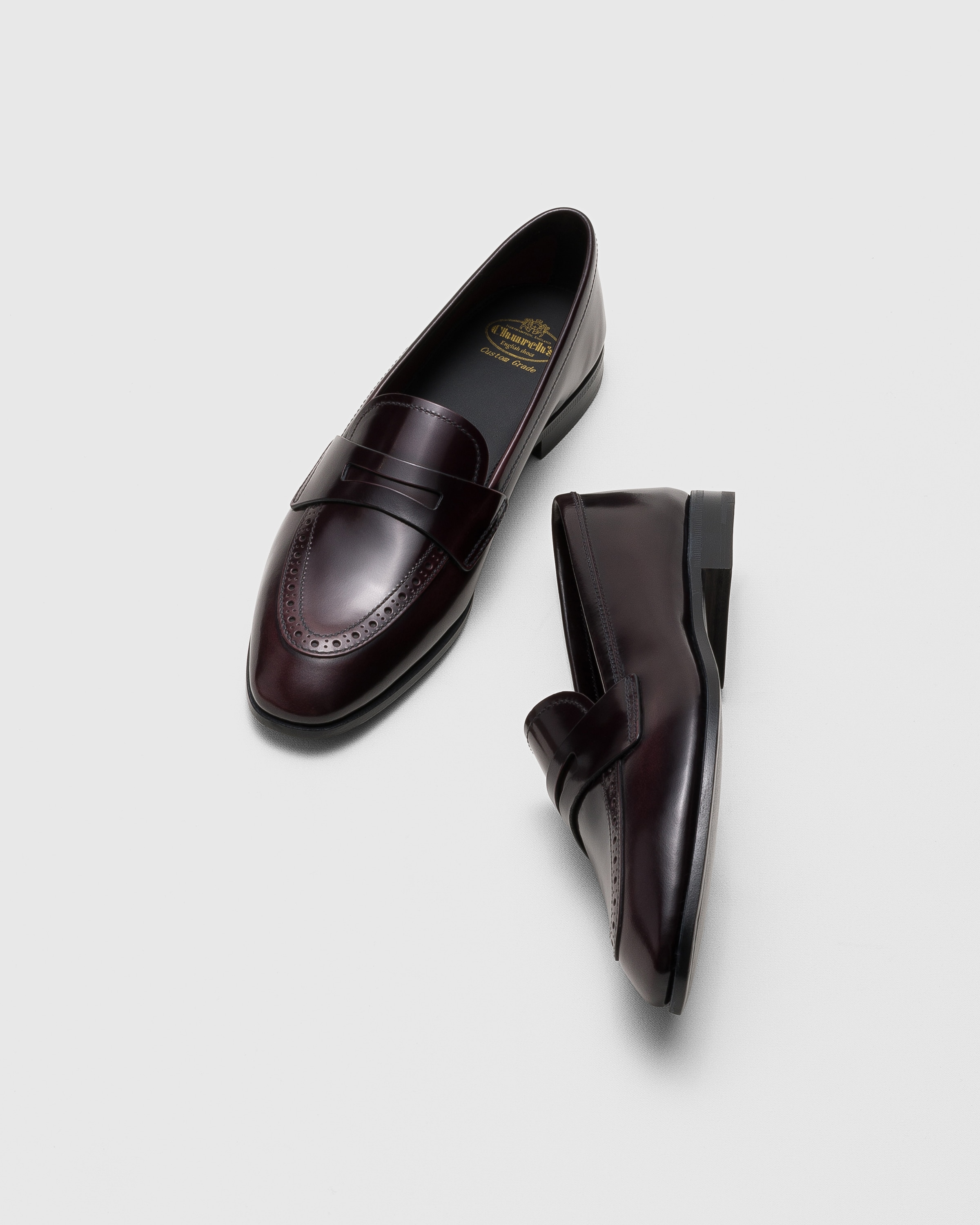 Black Polished Fumé Leather Loafer | Church's
