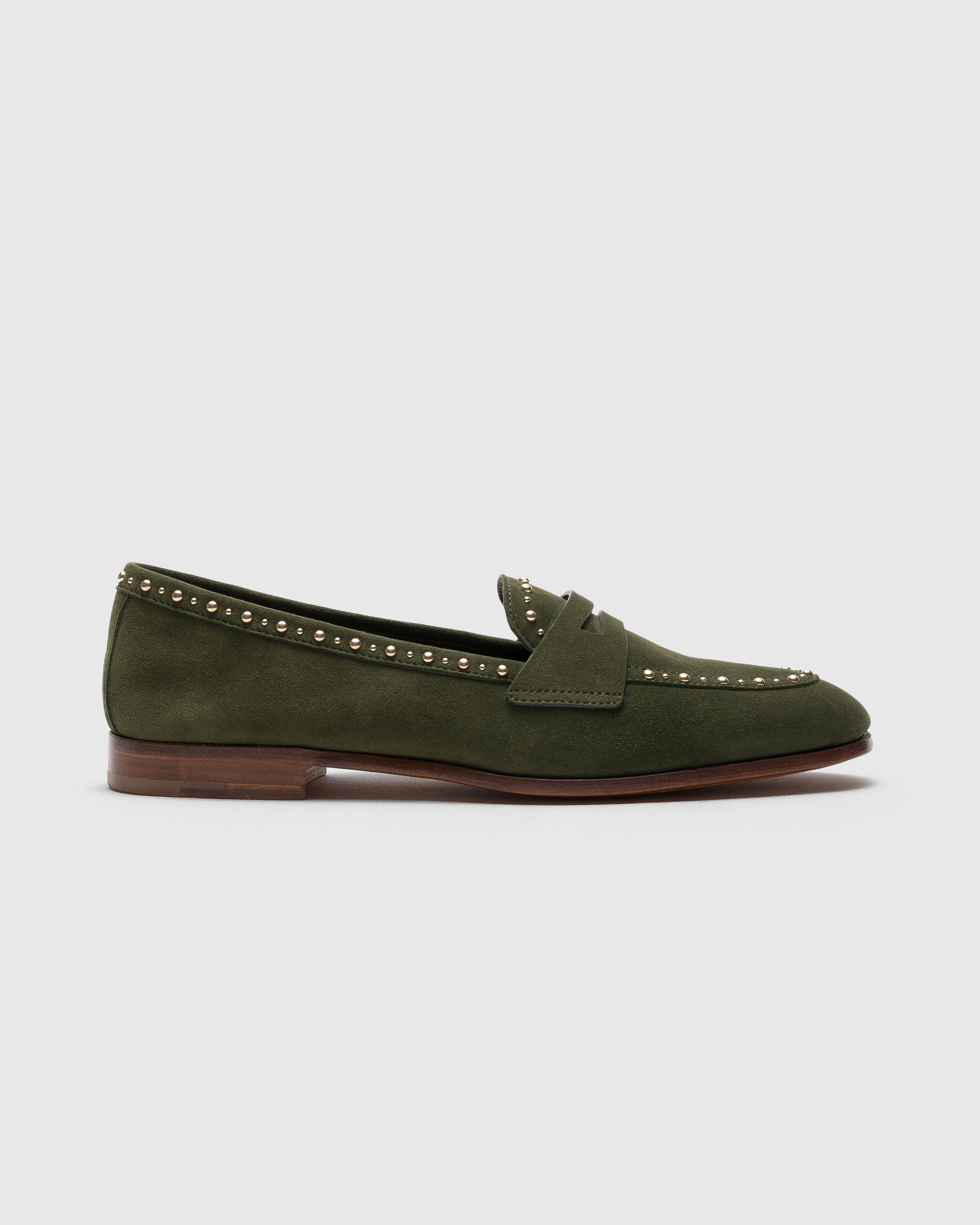 Military Suede Loafer with Studs | Church