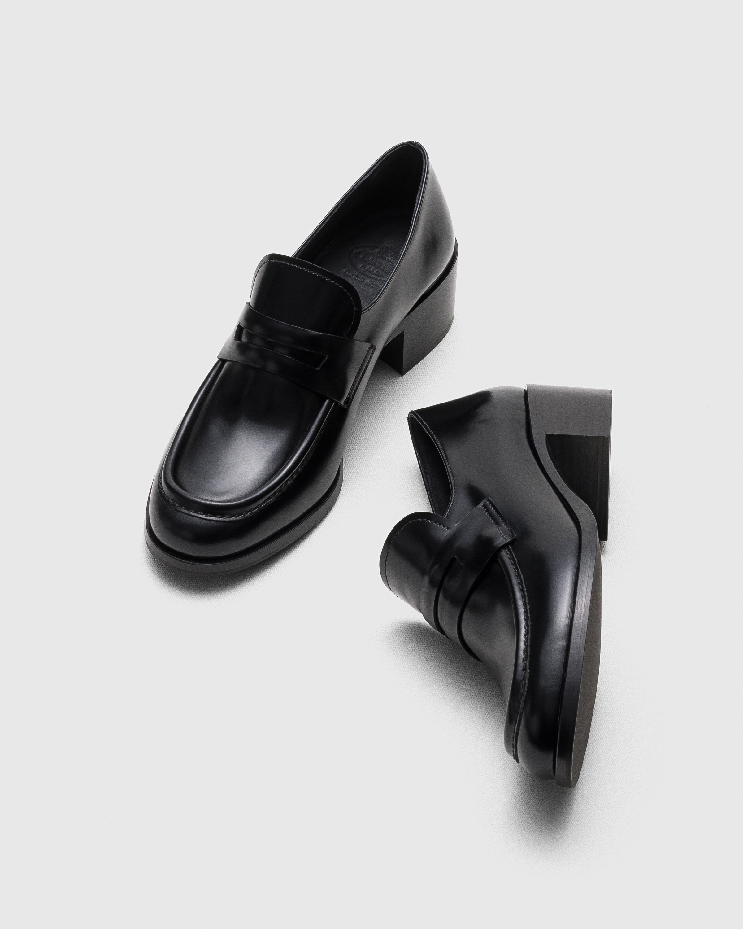Black Polished Fumé Leather Loafer | Church's