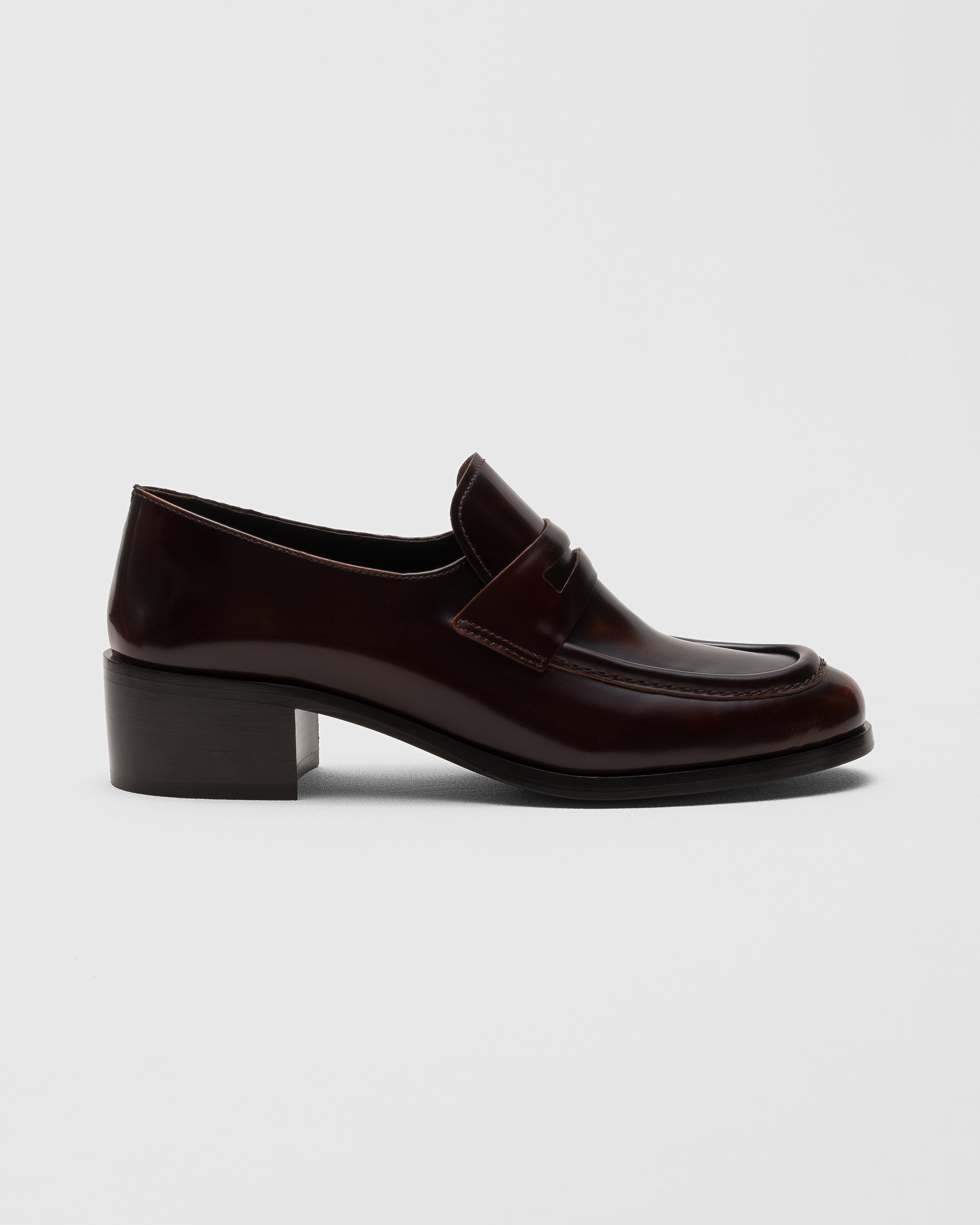 Tabac Polished Fumé Leather Loafer | Church