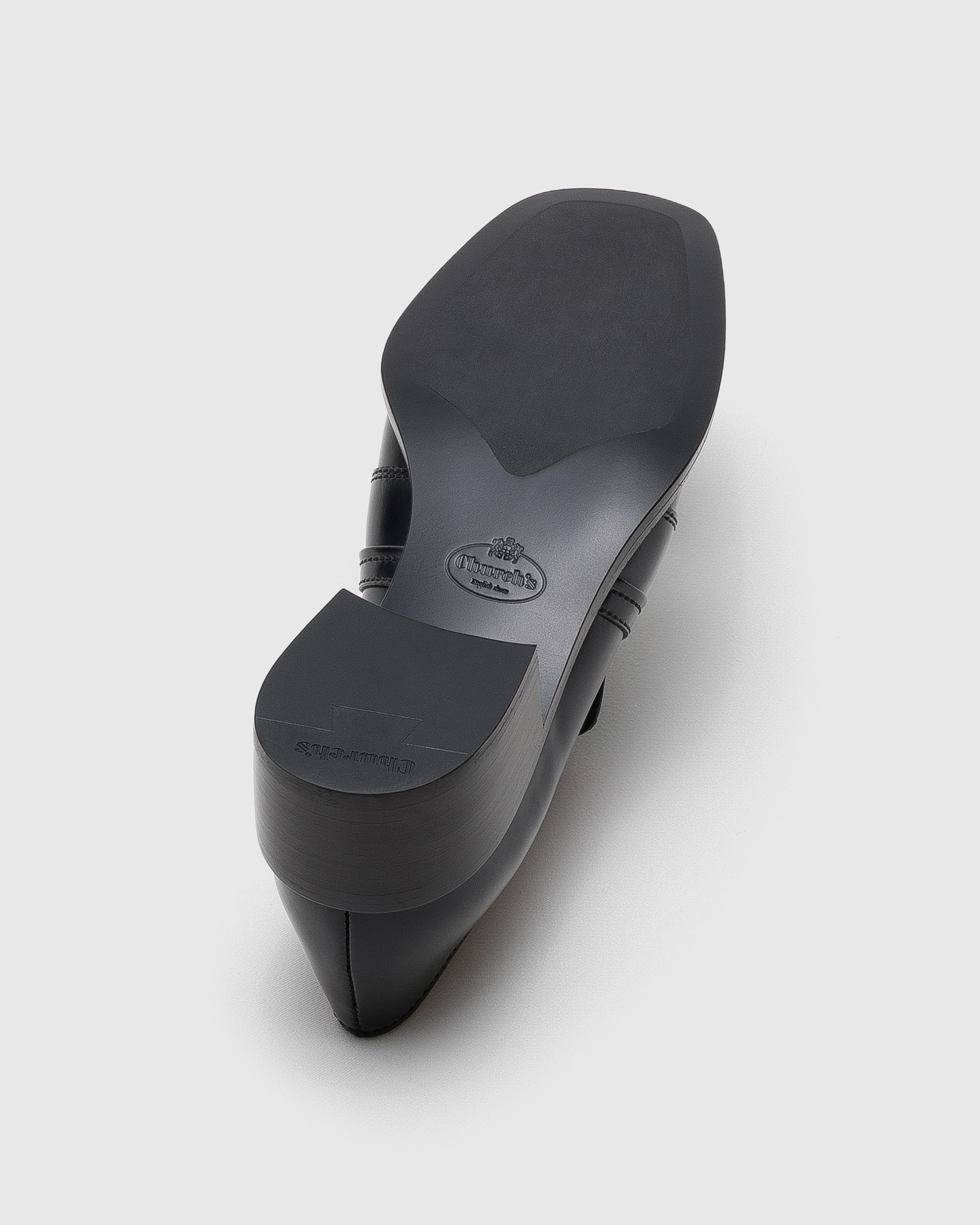 Black Polished Fumé Leather Loafer | Church's