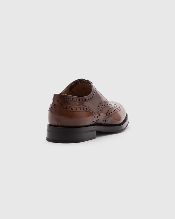 Polished Fumè Oxford Brogue Tabac