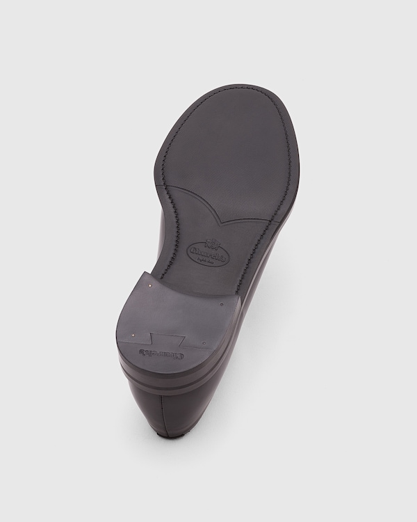 Brushed calfskin Derby lace-ups Black