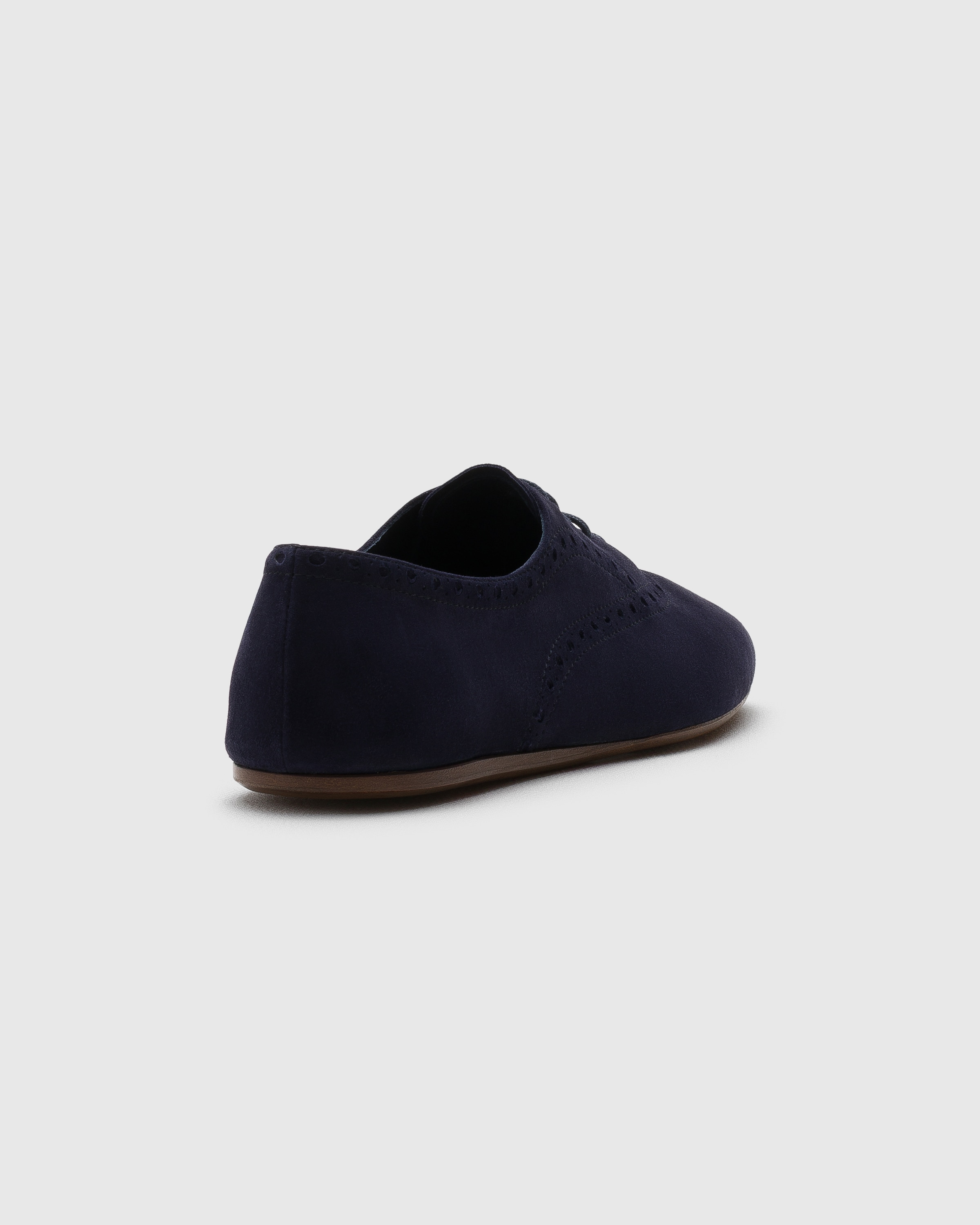 靴 church's REBECCA DARKNAVY 38 STUDS Blue Suede Oxford Brogue | Church's