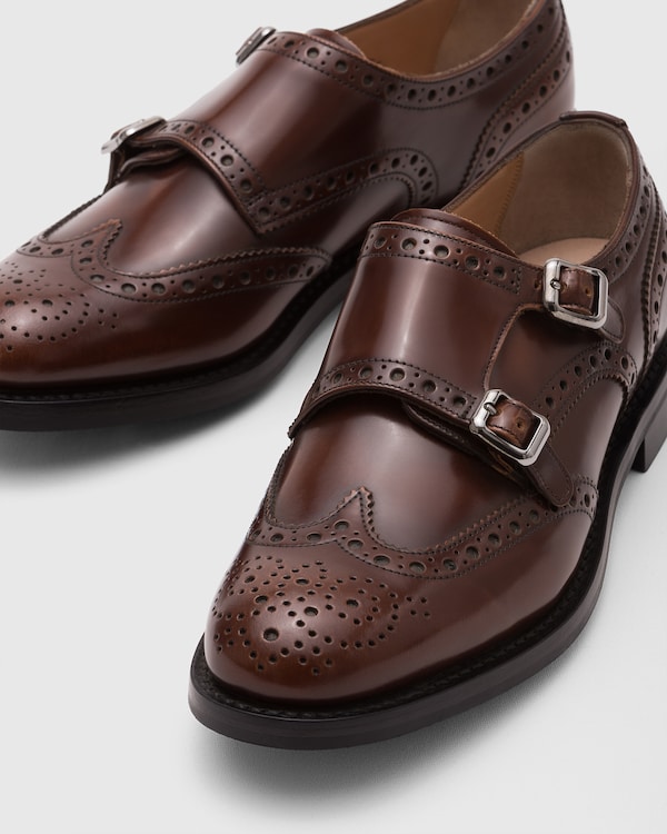 Polished Fumè Monk Brogue Tabac