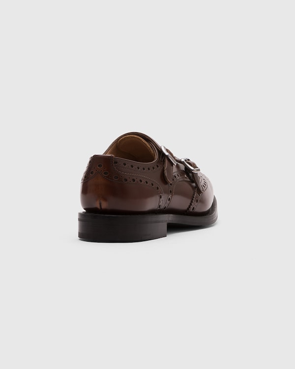 Polished Fumè Monk Brogue Tabac