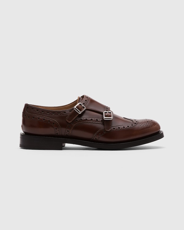 Polished Fumè Monk Brogue Tabac