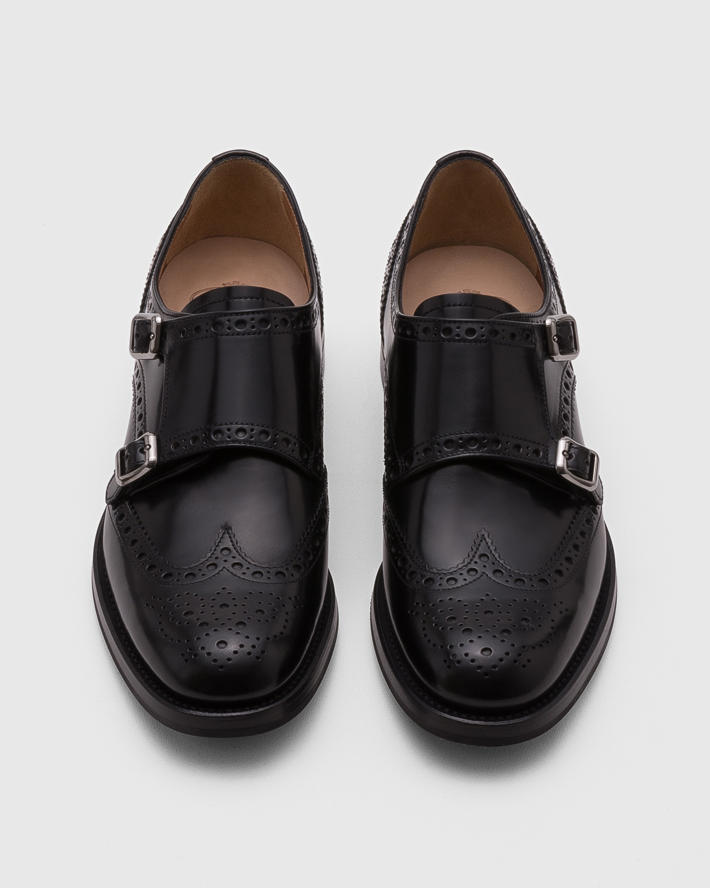 Black Brushed-leather lace-ups | Church's
