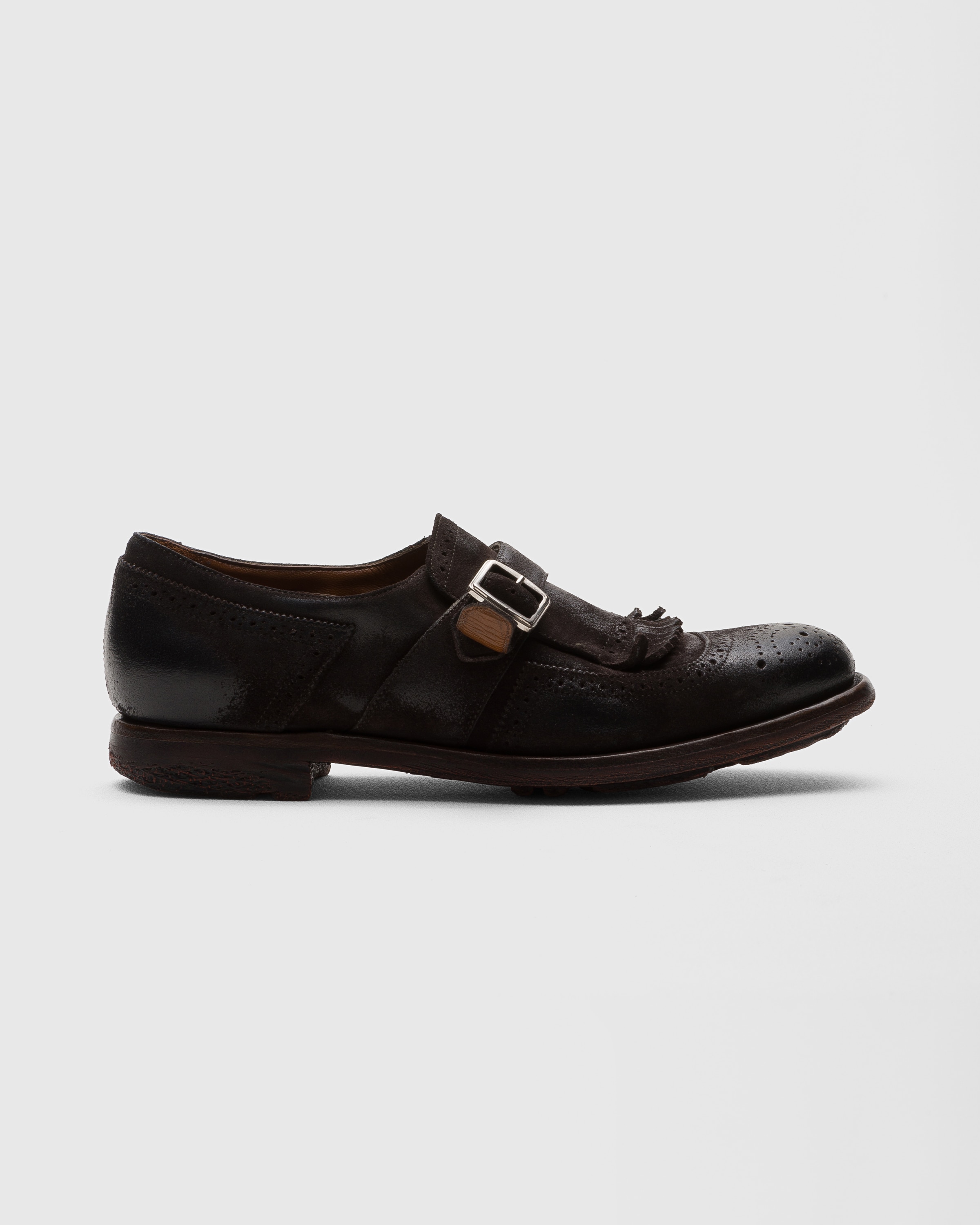 Brown Vintage Suede Monk Strap | Church's