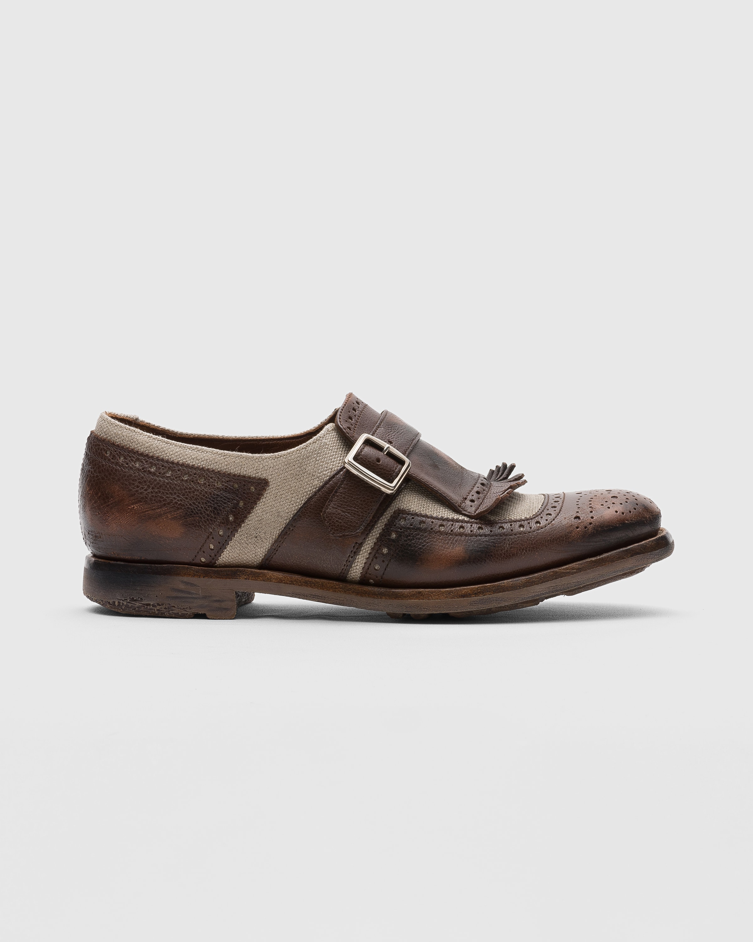 ローファー・オックスフォード Church'S Church S Lana R Monk Strap Shoes In Shiny Leather Church's Lana Leather Double Monk Oxford Loafers | Neiman Marcus