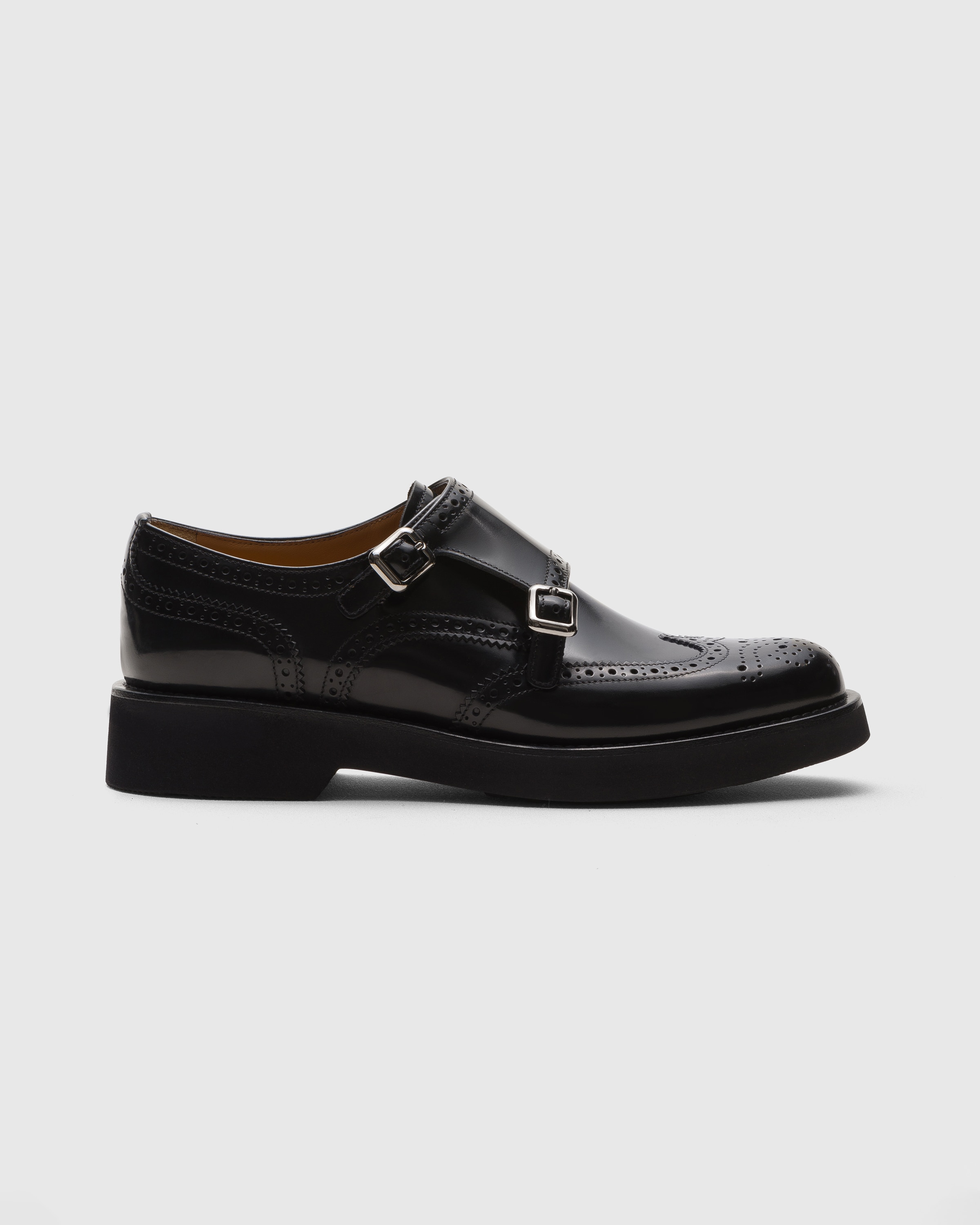 Black Polished Fumé Monk Strap | Church's