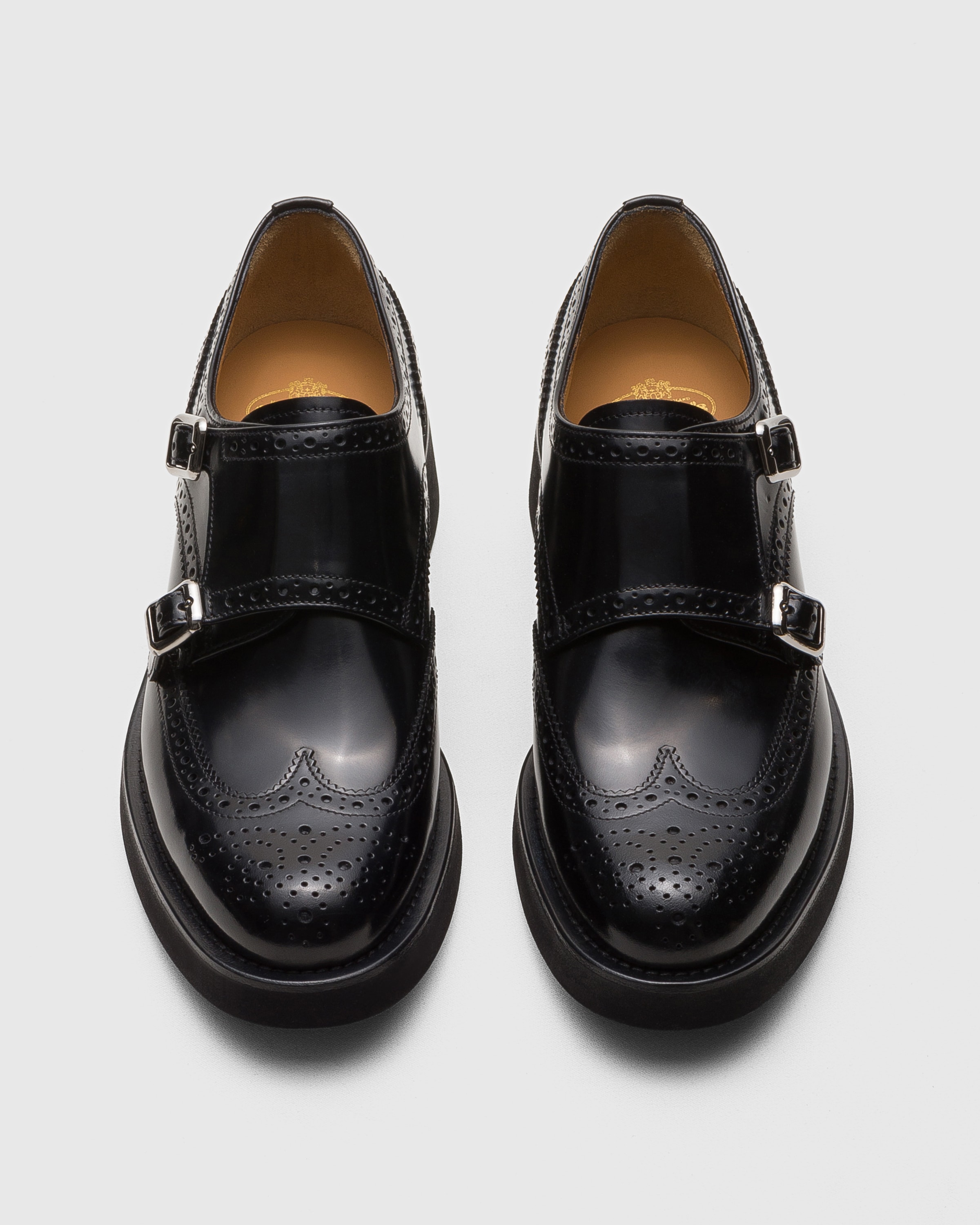 Black Polished Fumé Monk Strap | Church's