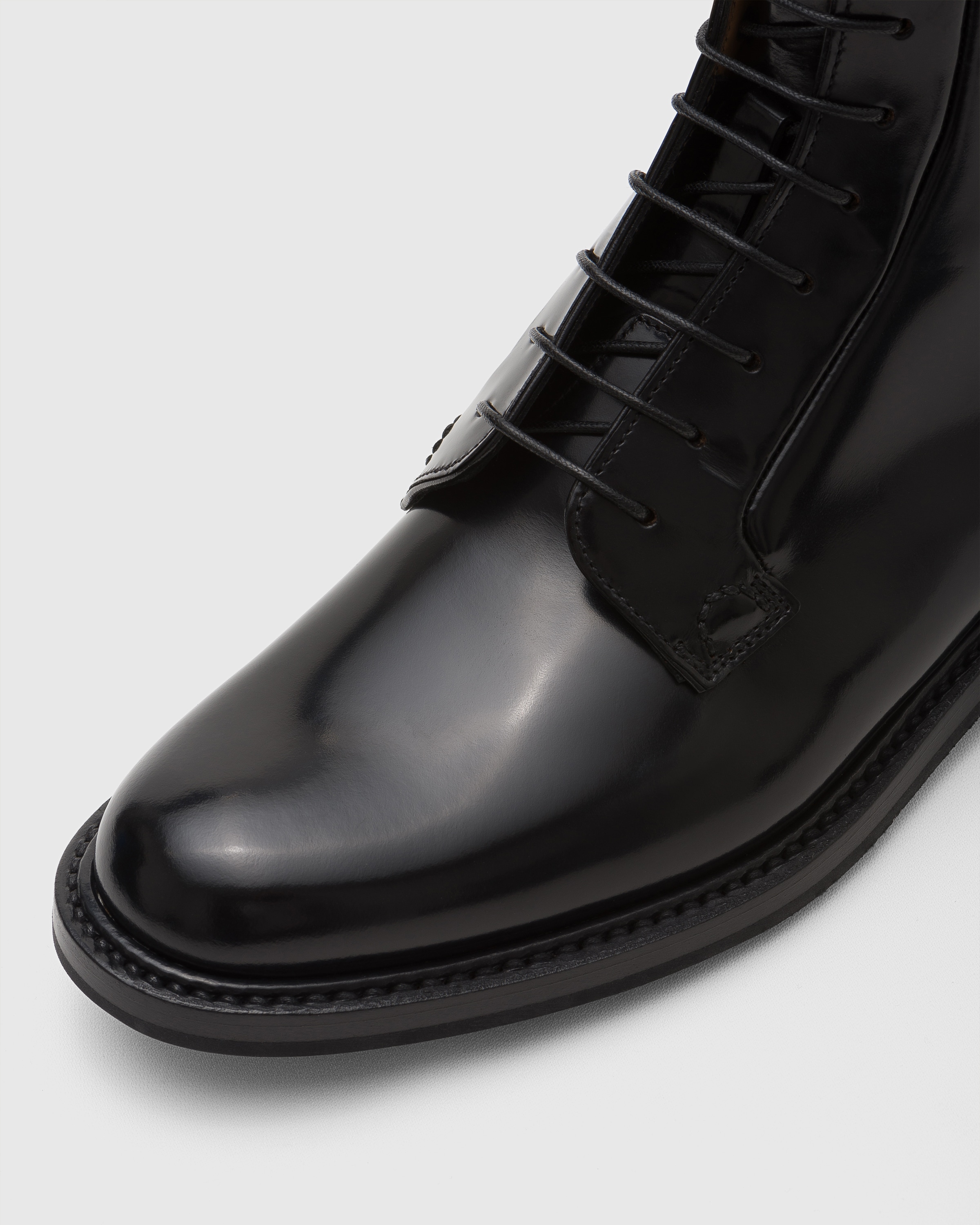 Black Polished Binder Lace Up Boot | Church's