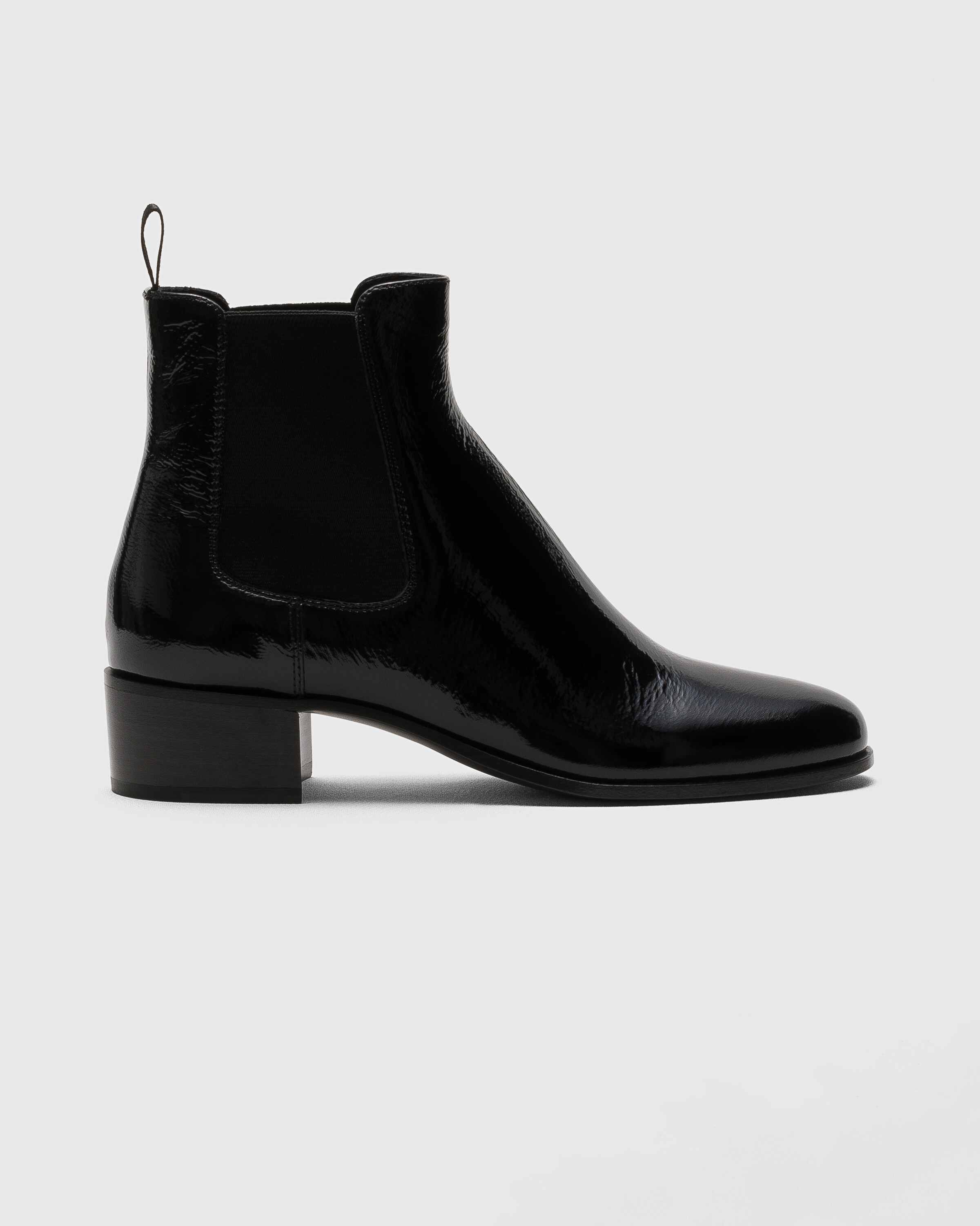 Black Naplak Patent Leather Chelsea Boot | Church