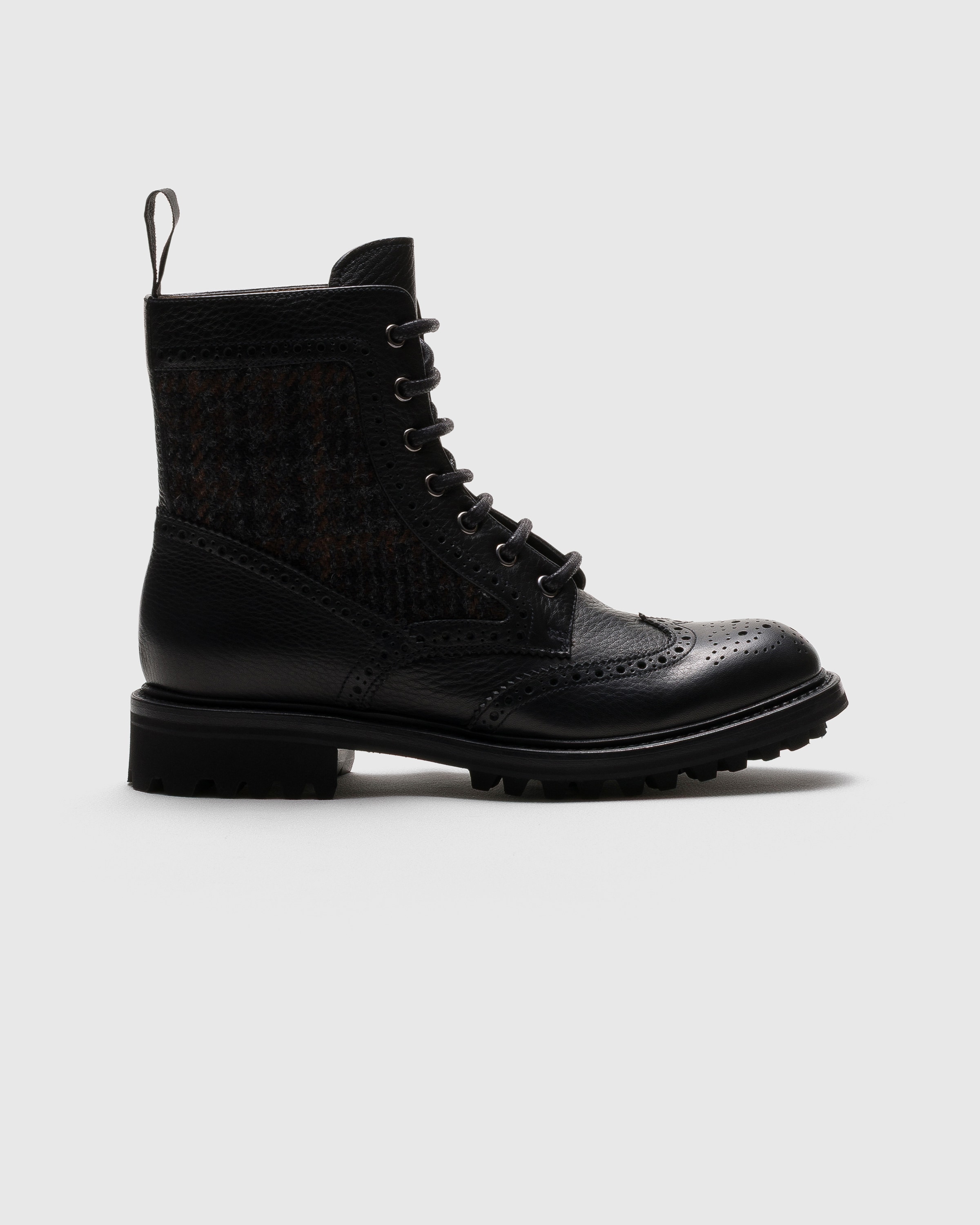 Black Soft Grain Leather and Wool Derby Boot | Church's
