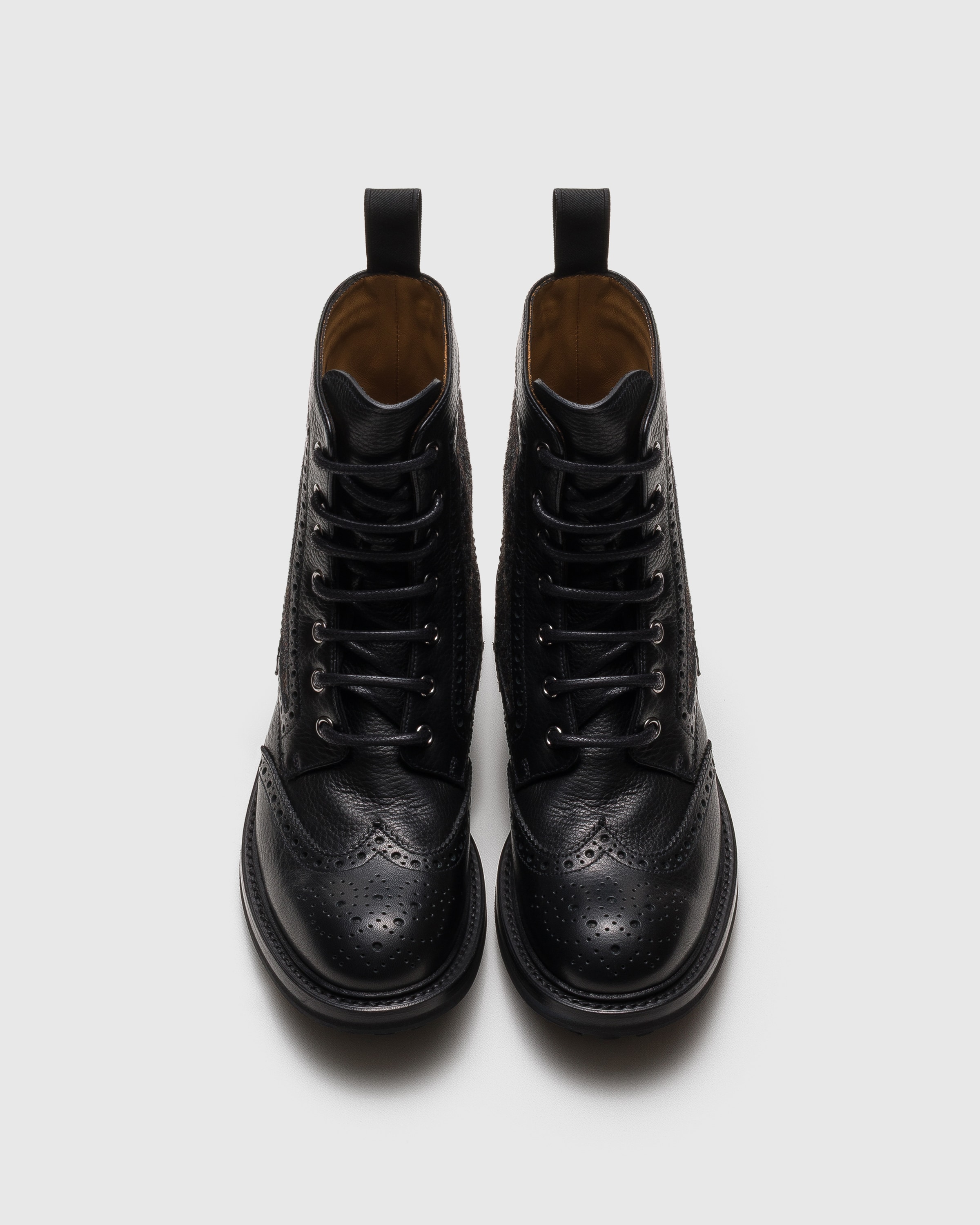 Black Soft Grain Leather and Wool Derby Boot | Church's