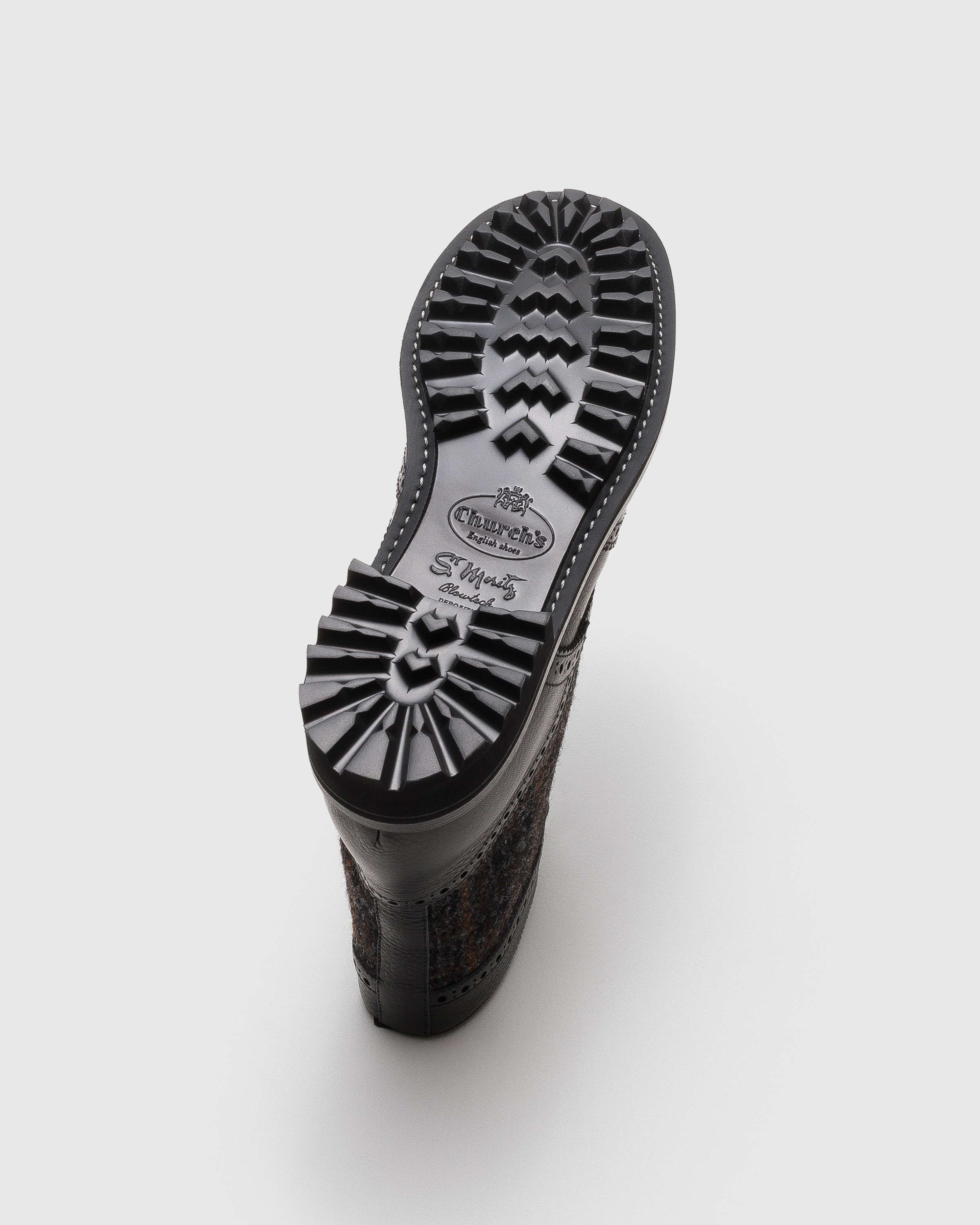 Black Soft Grain Leather and Wool Derby Boot | Church's