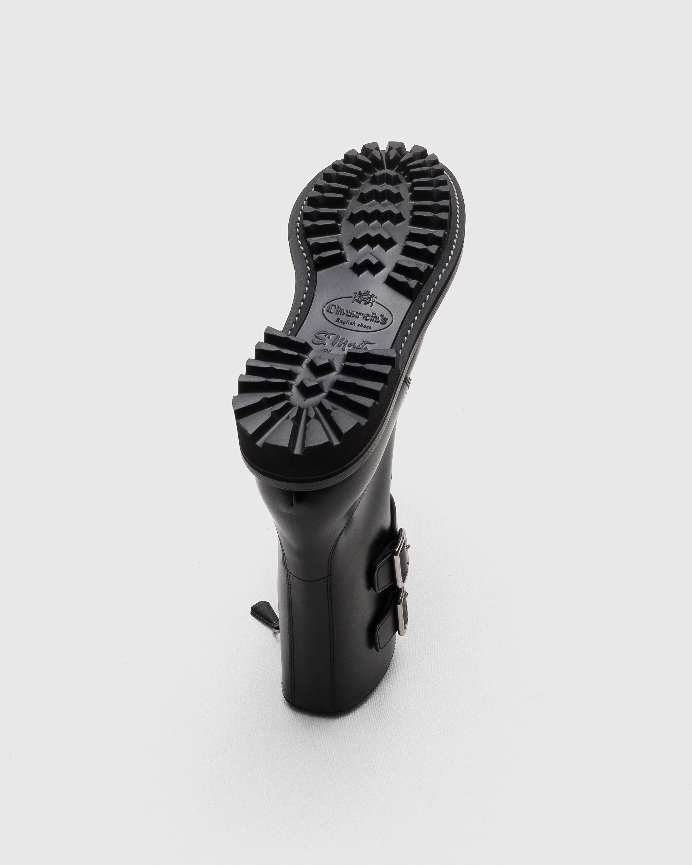 ブラック ロイスカーフレザー コンバットブーツ | Church's