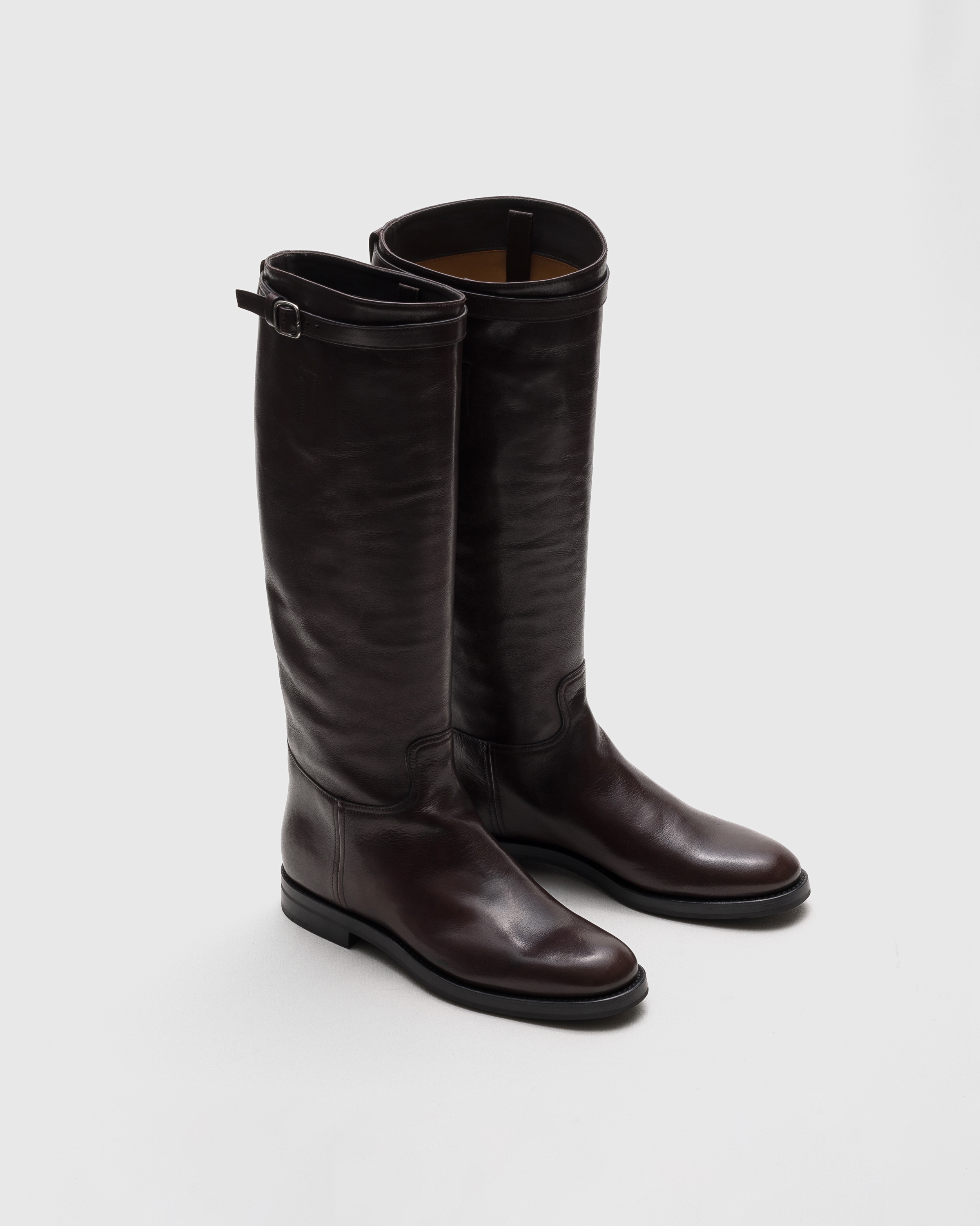 Ebony Buffalo Leather Boot | Church