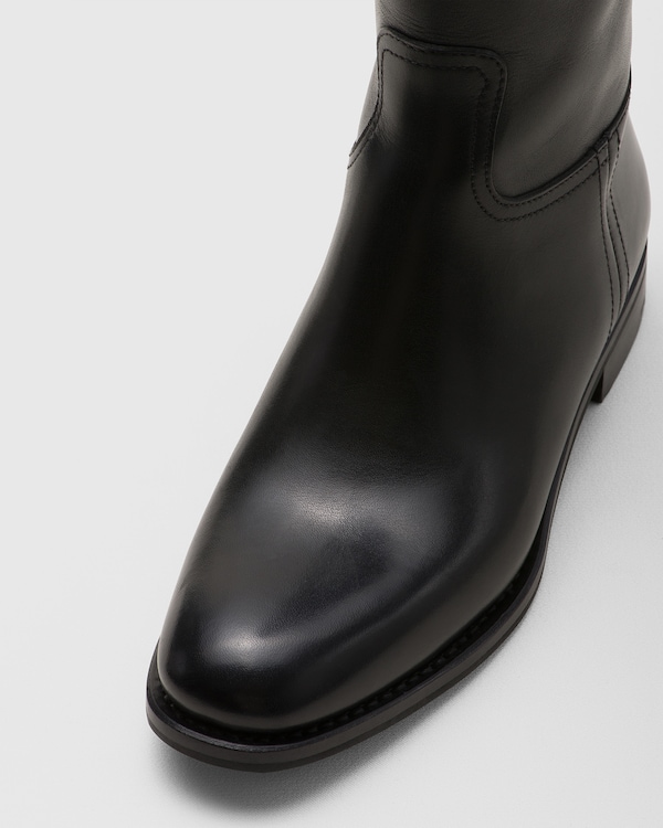 Natural Calf Boot Black