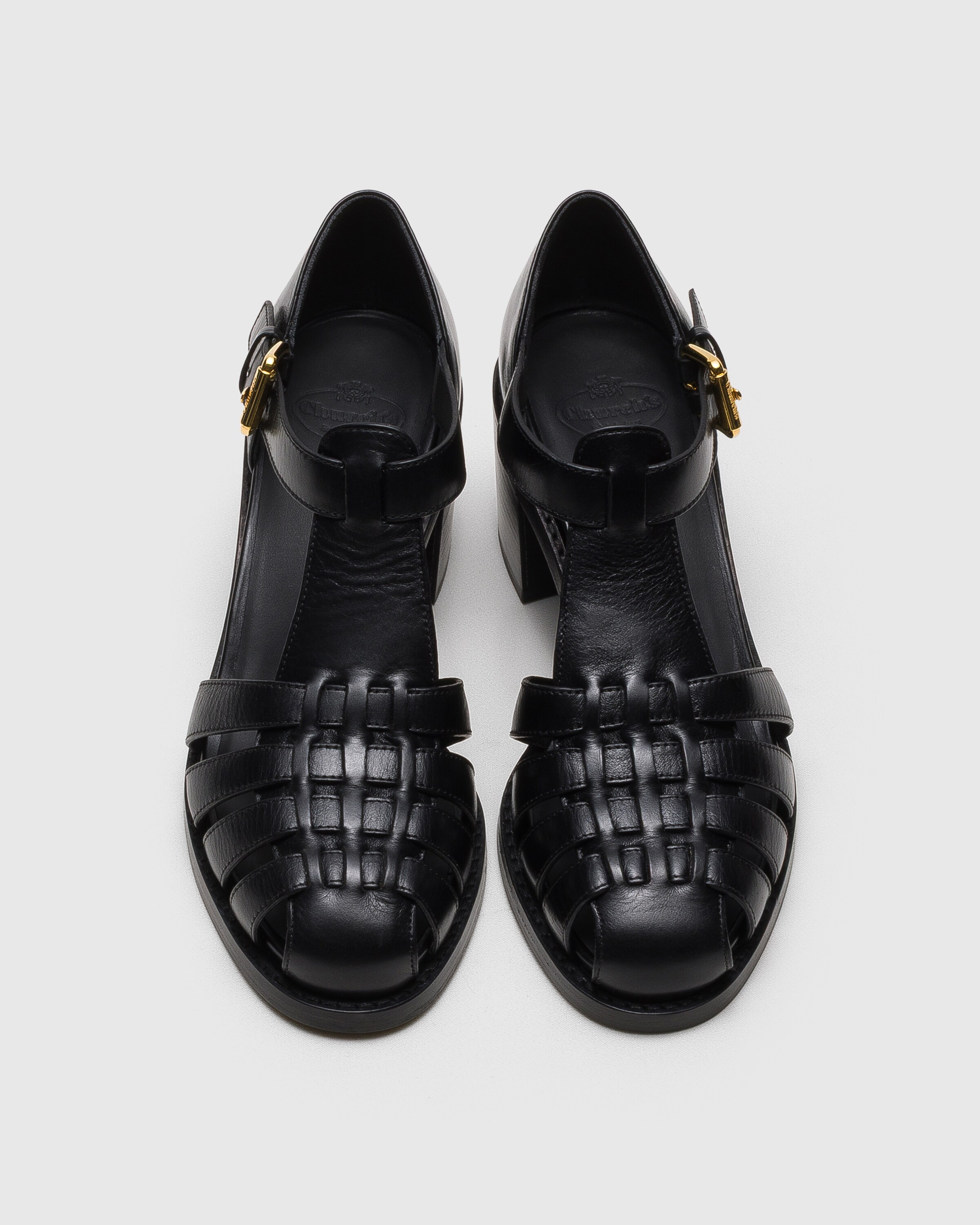 Black Heeled Calfskin Sandal | Church's