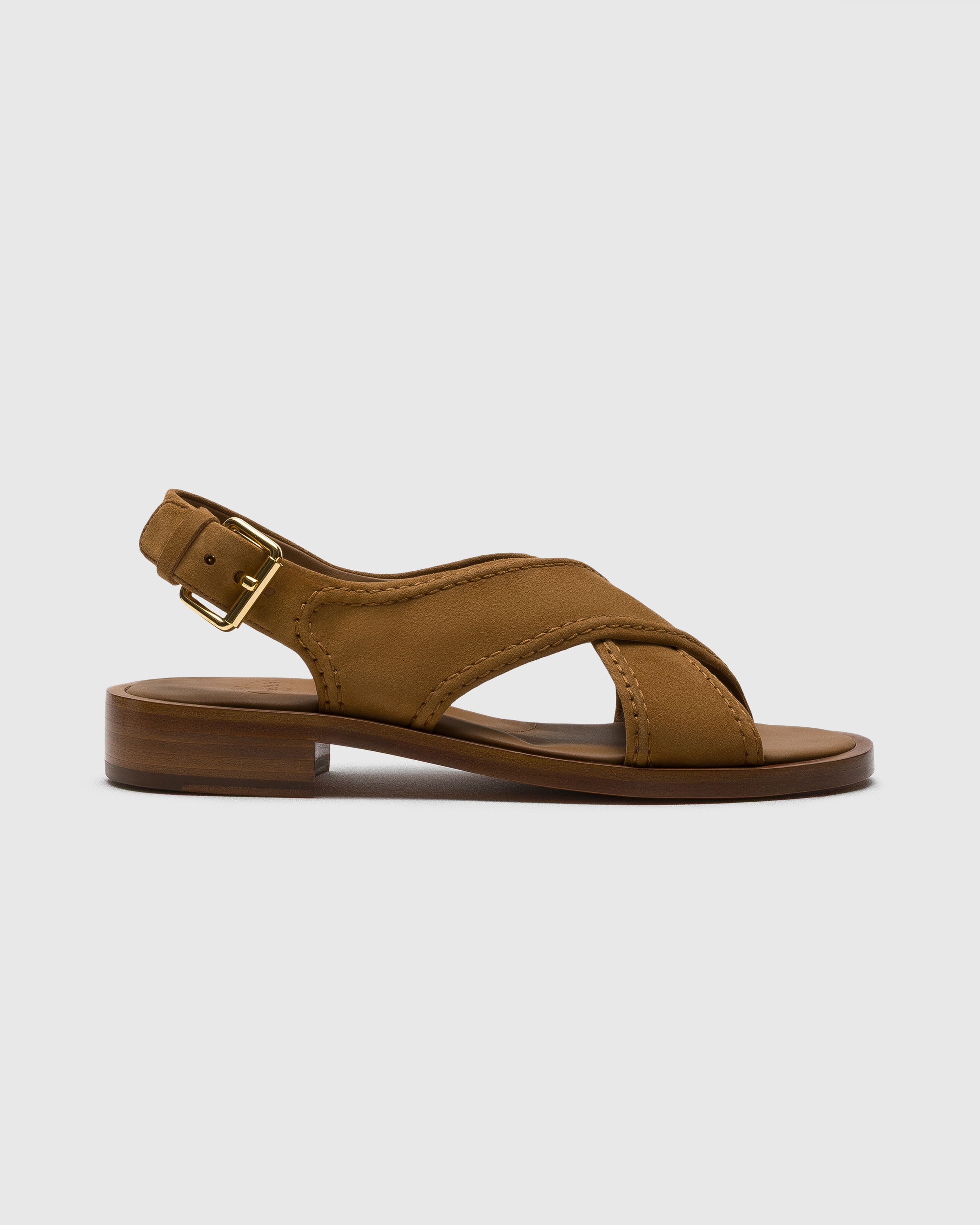 Walnut Suede Criss Cross Sandal | Church's