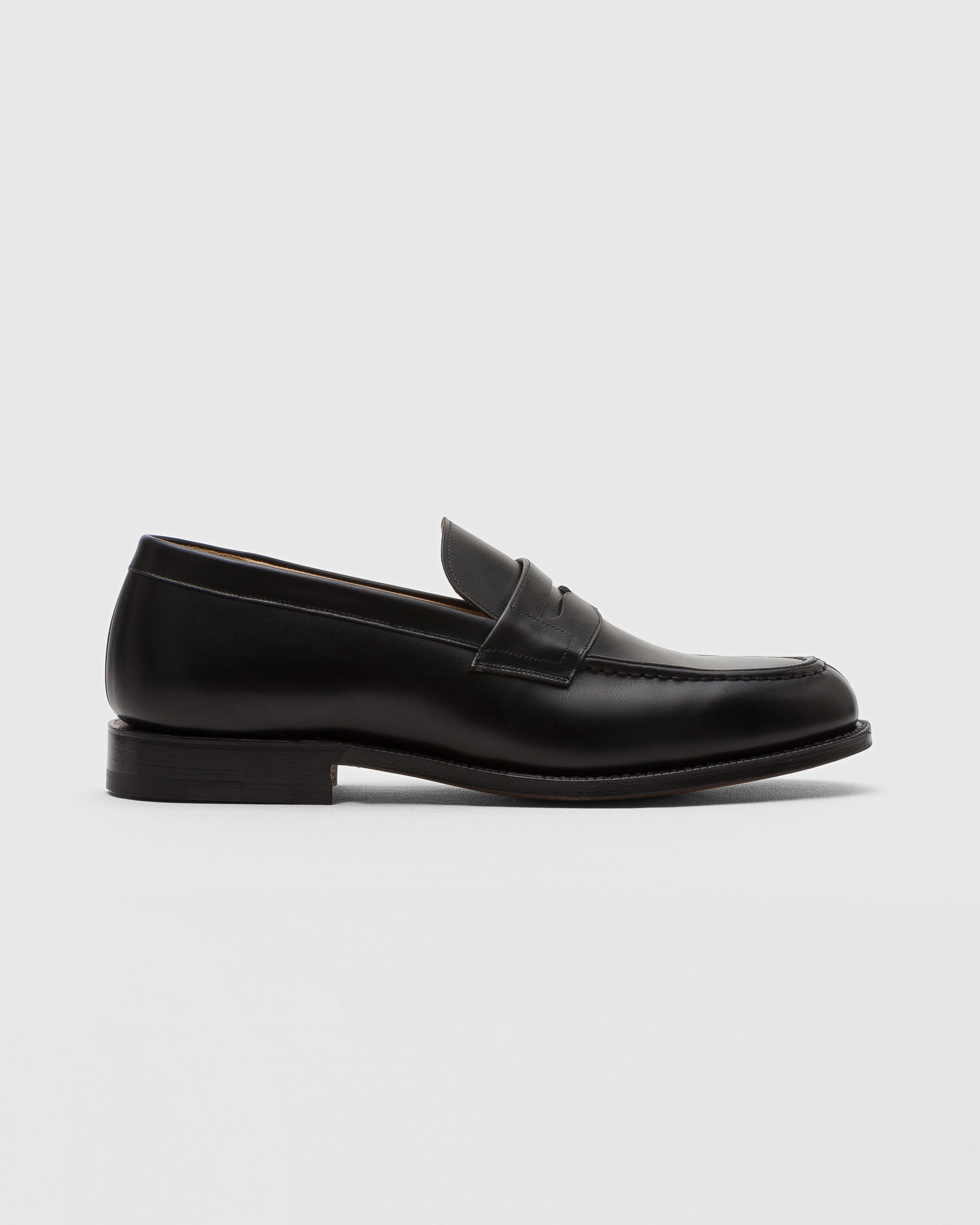 Black Calf Leather Loafer Church s