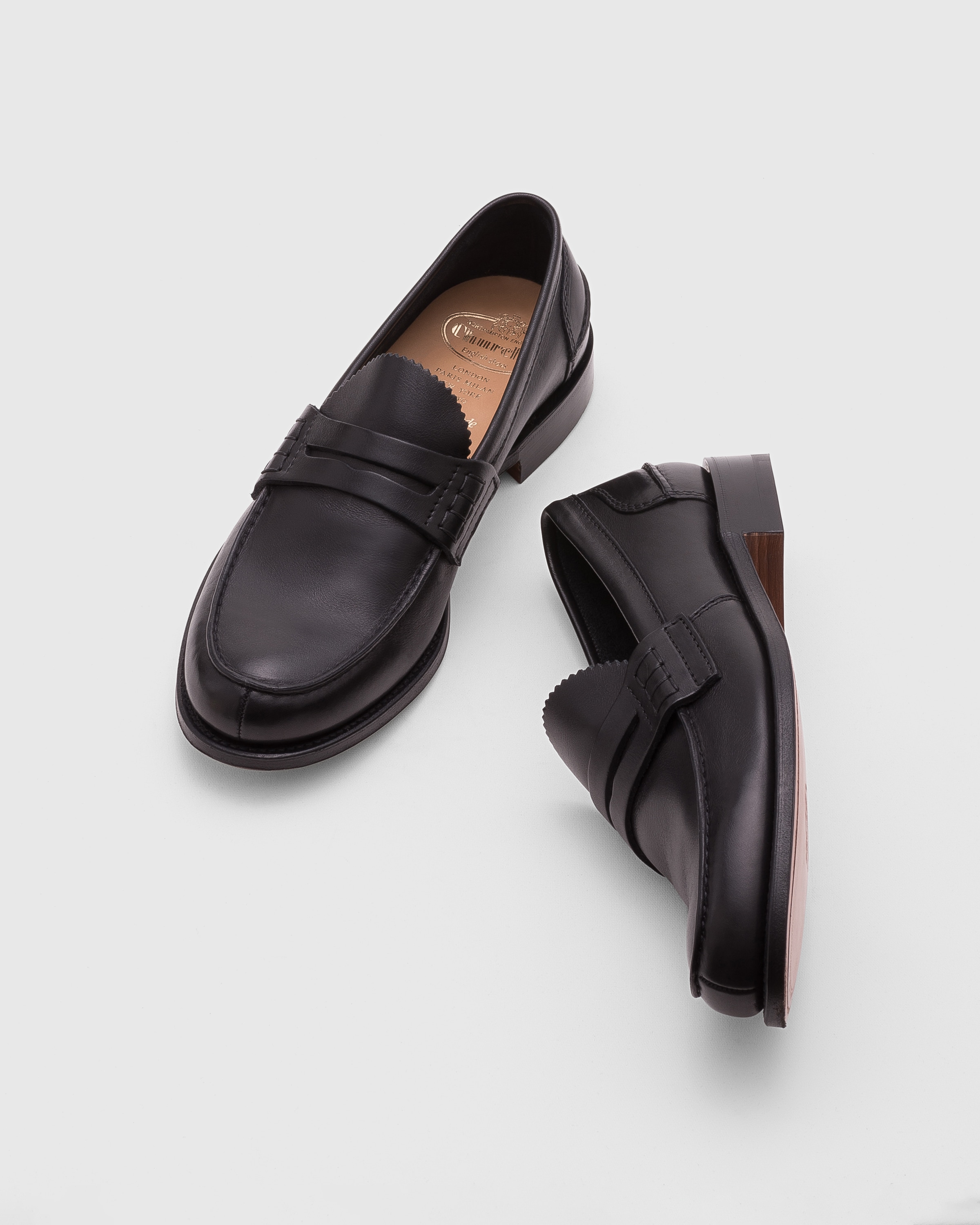 Men s Calf Leather Loafer Black Church s