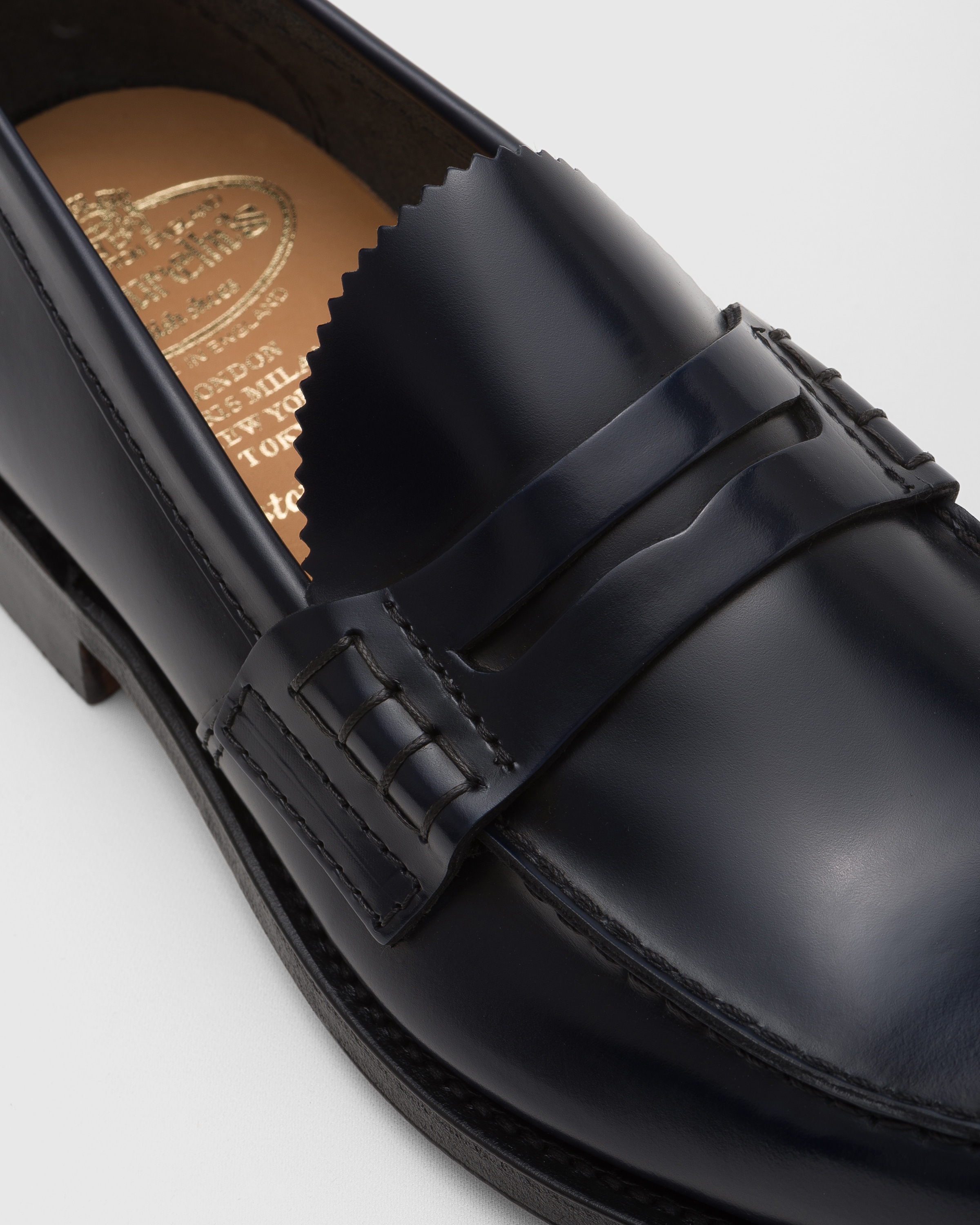 Navy Bookbinder Fum Penny Loafer Church s