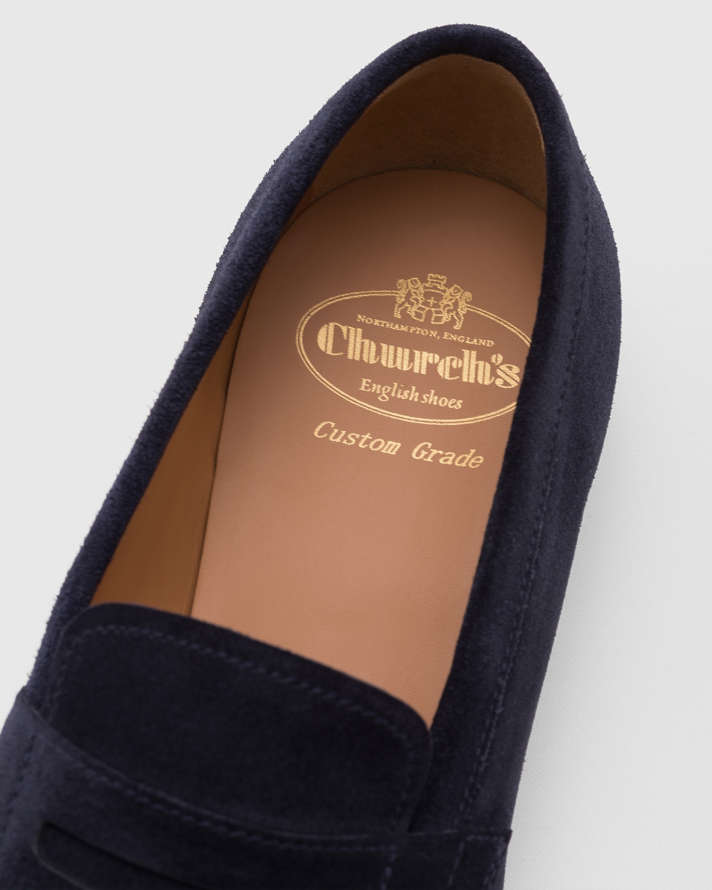 【ポイント10倍】 Suede Soft Blue Loafer Church's | 靴
